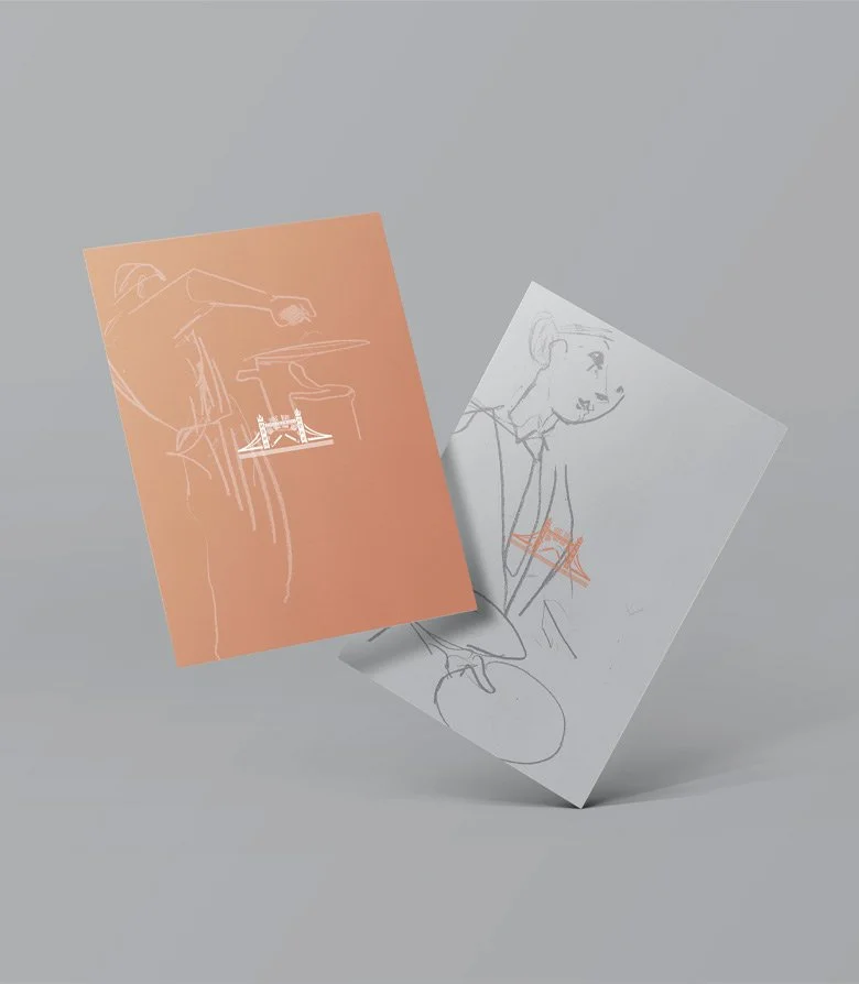 Pont De La Tour menu covers created as part of the full brand identity rebrand by Colt
