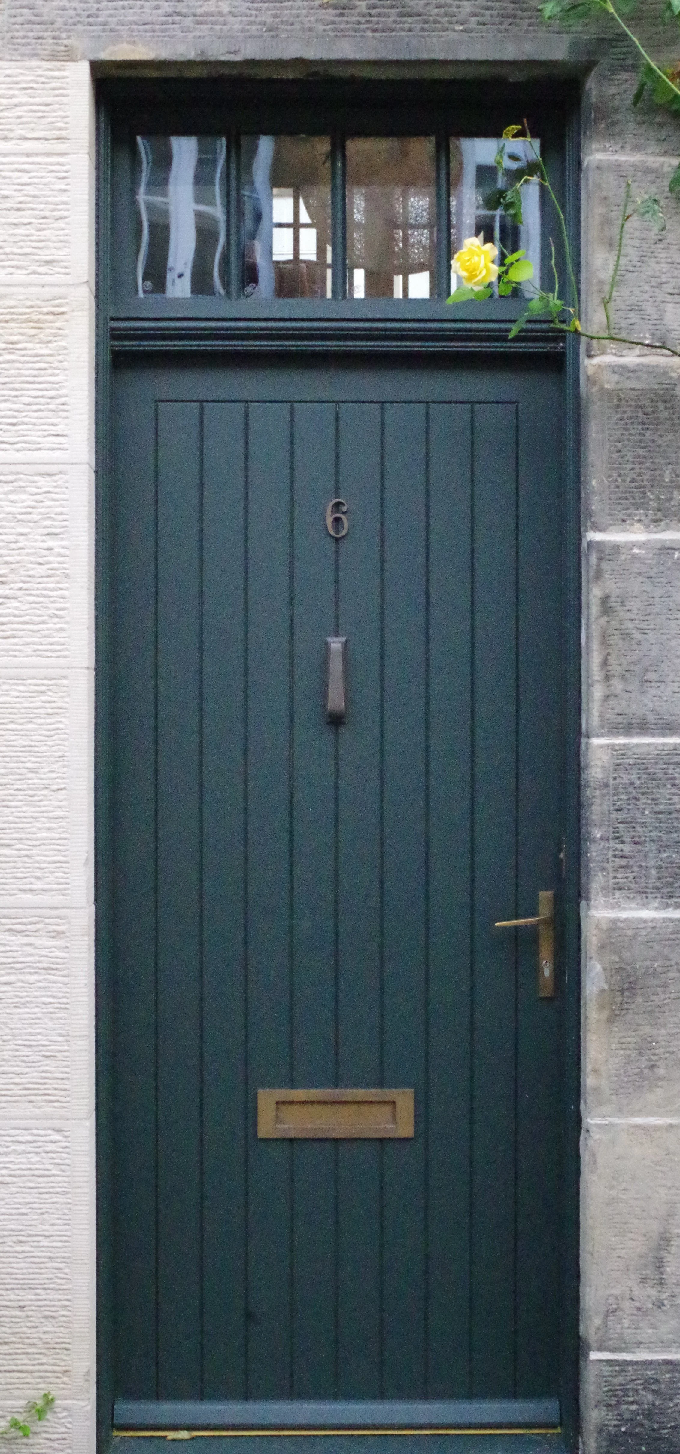  Old wooden door in Scotland 