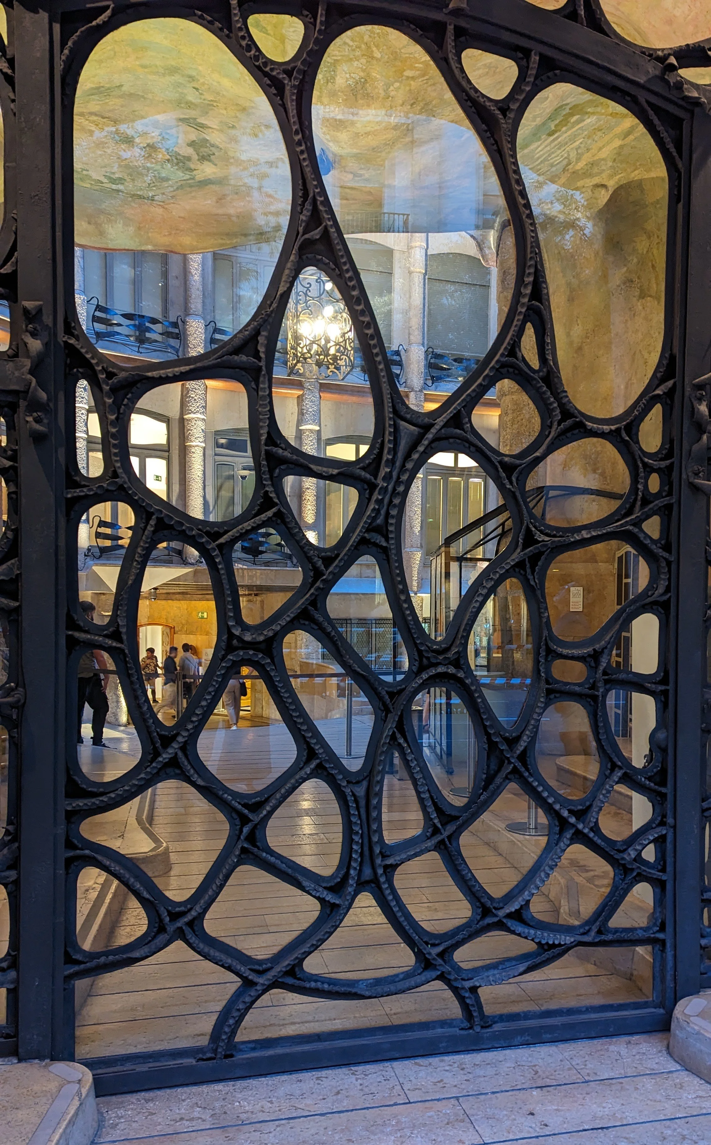  Spanish metal and glass door 