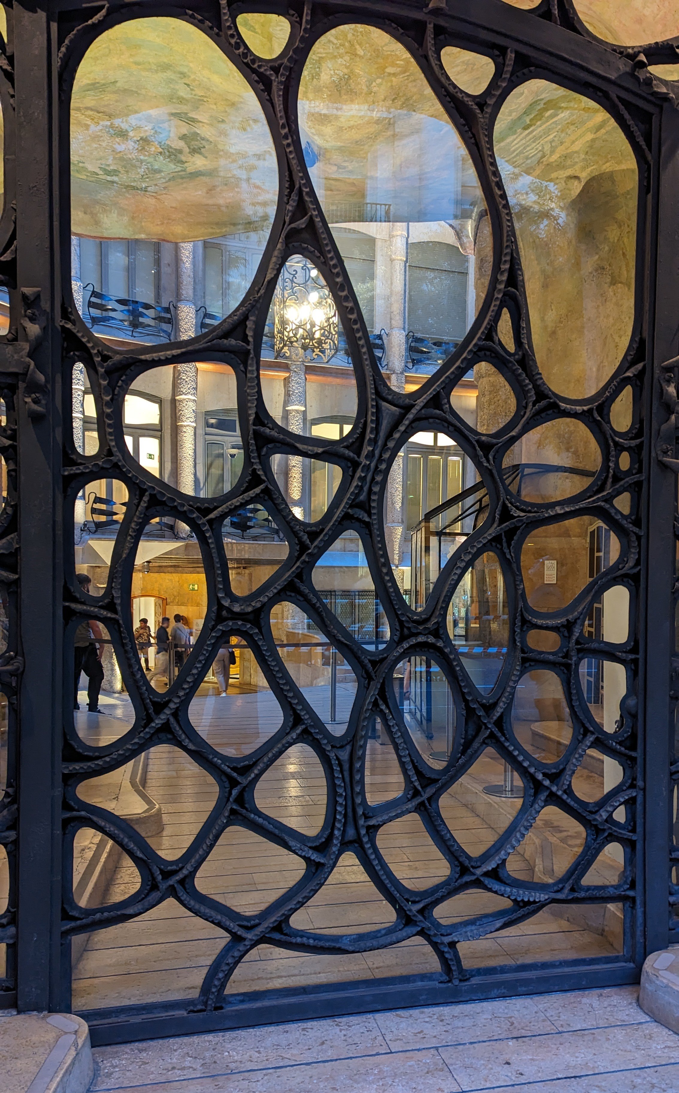 Spanish metal and glass door
