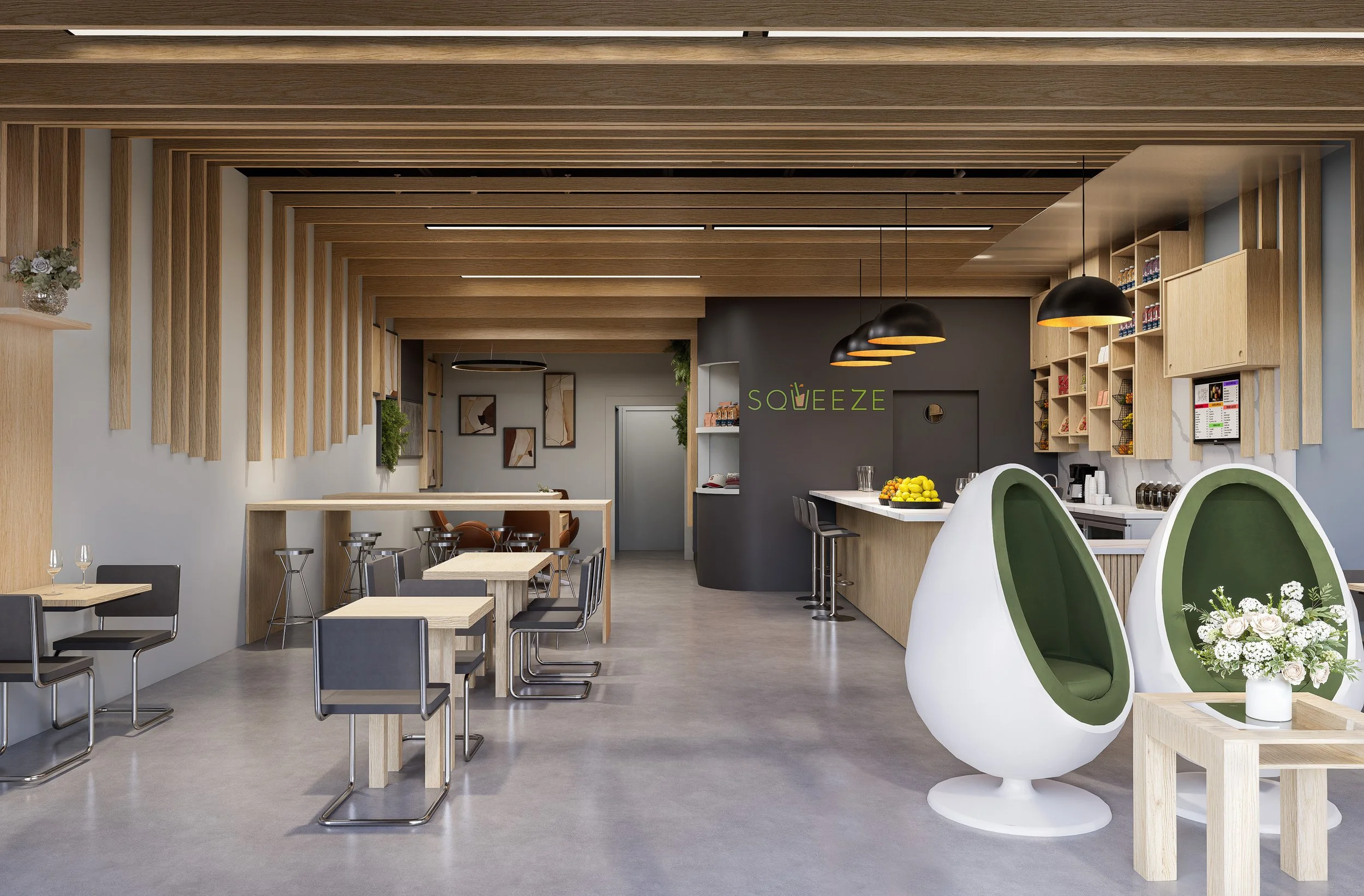 Squeeze juice bar rendering  dl-Design Studio