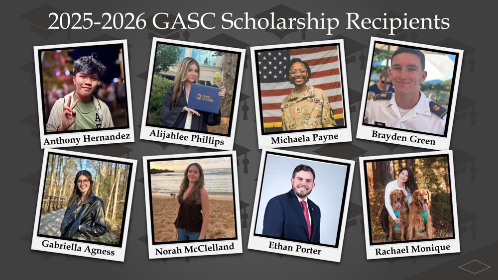 Collage of 2025–2026 GASC scholarship recipients