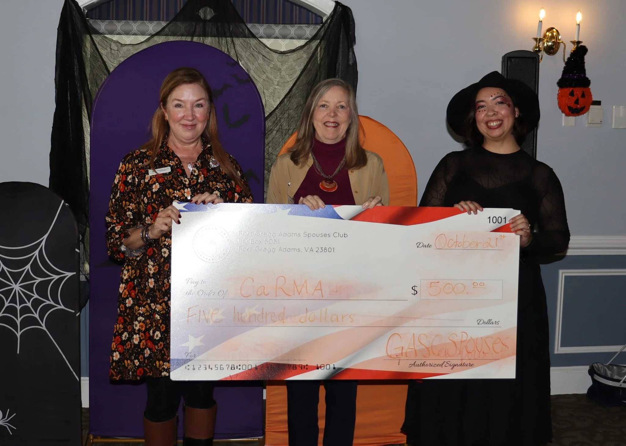 GASC Welfare gives Hopewell Prince George Chamber a community grant.