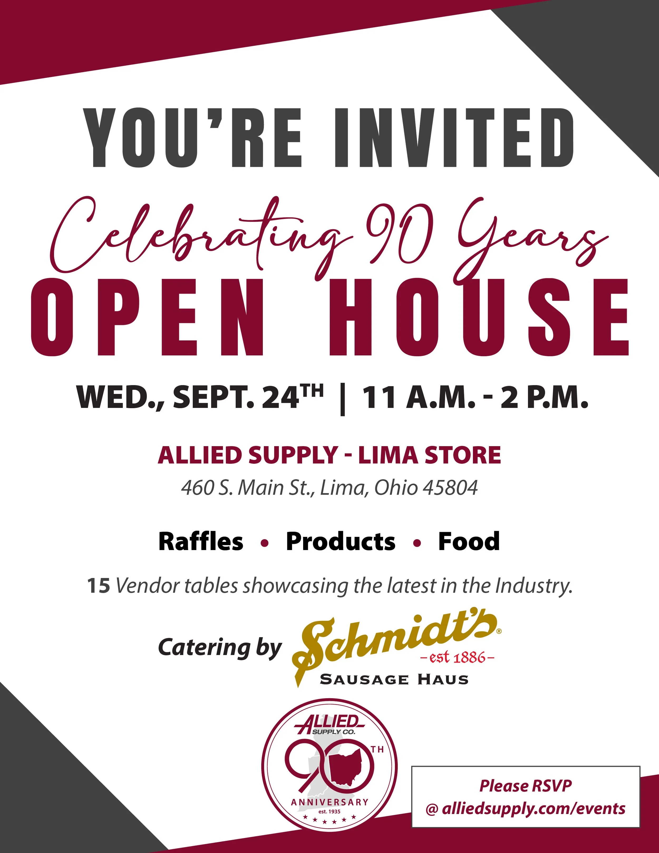 Celebrating 90 Years - Lima Store Open House