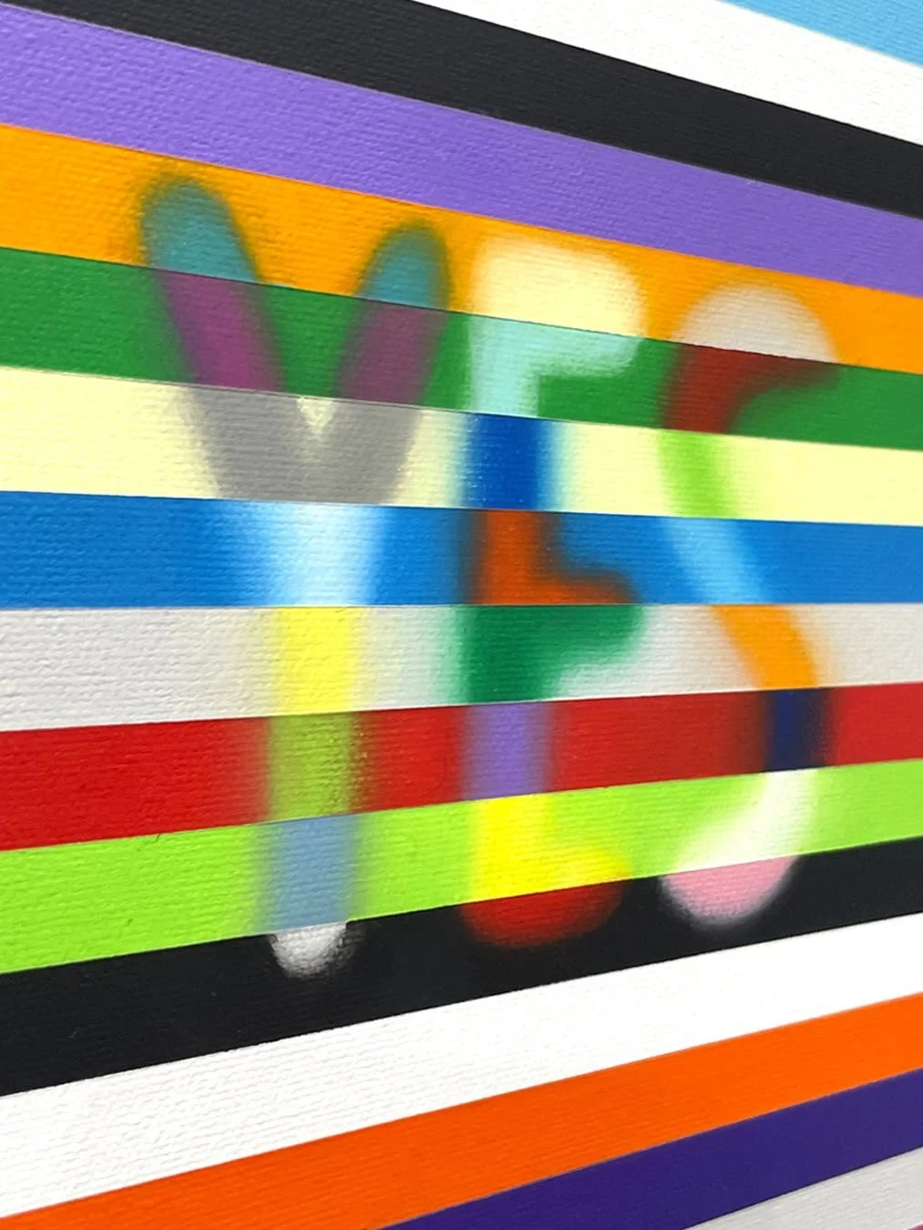 I&rsquo;ve been working on my technical blending skills. I&rsquo;m also fascinated by the way words can be both form and formlessness at once. 

Yes (Maybe)
10 x 10 inches
Acrylic on canvas
Available

#canadianartist #fineart #hardedgepainting