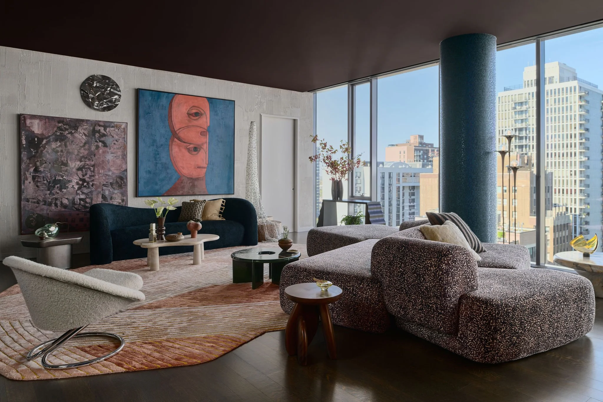 Luxury condominium renovation featuring custom millwork, premium finishes, and tailored furnishings.