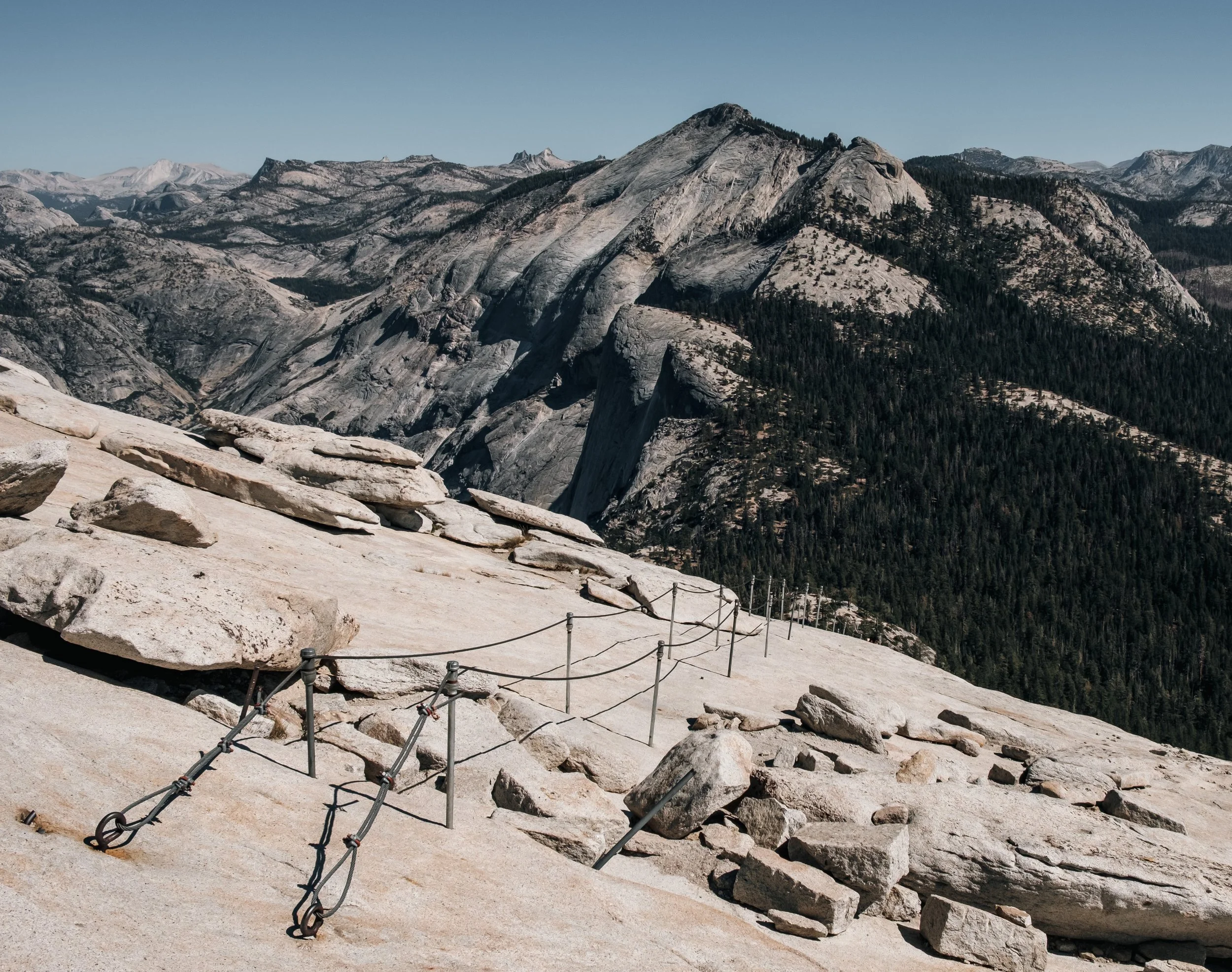 Cables on Half Dome, Yosemite, 2022