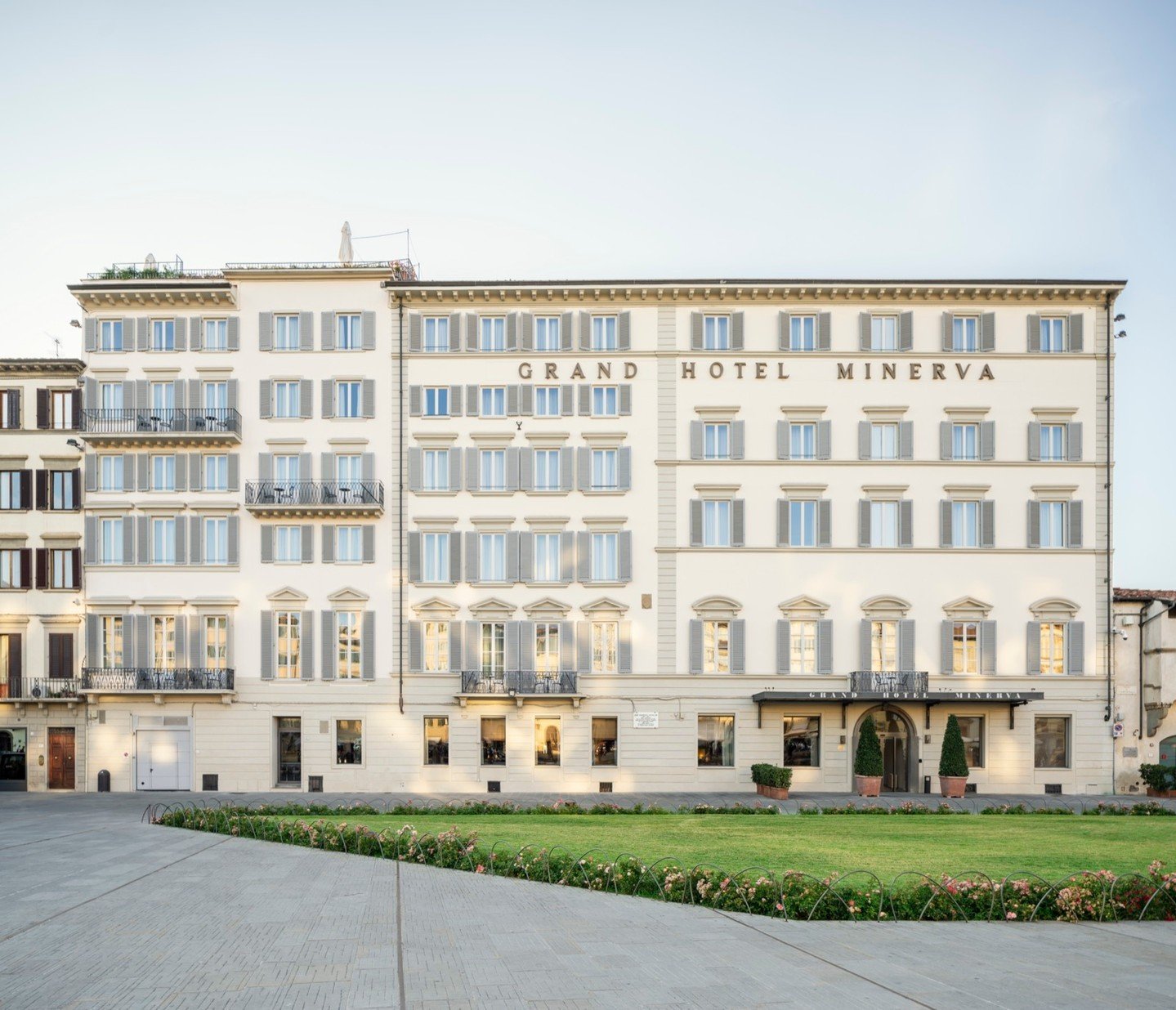 Let me introduce you to two incredible hotels that will elevate your experience in Italy:

🏨 Nestled in the heart of Florence, the Grand Hotel Minerva offers breathtaking views of the city's iconic landmarks. Just steps away from attractions like th