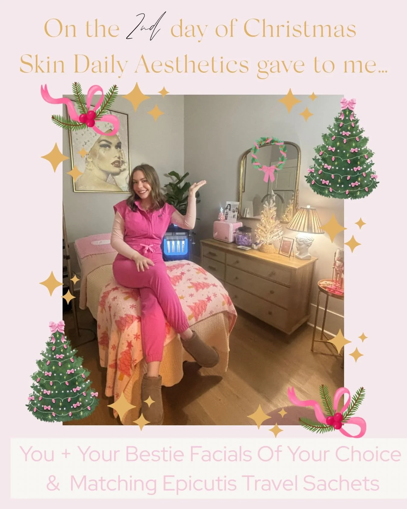 𝗠𝗲𝗿𝗿𝘆 𝗦𝗸𝗶𝗻-𝗺𝗮𝘀, 𝗕𝗲𝘀𝘁𝗶𝗲𝘀!💆&zwj;♀️🎄

We&rsquo;re giving away 𝙛𝙖𝙘𝙞𝙖𝙡𝙨 𝙤𝙛 𝙮𝙤𝙪𝙧 𝙘𝙝𝙤𝙞𝙘𝙚 𝙛𝙤𝙧 𝙮𝙤𝙪 𝙖𝙣𝙙 𝙮𝙤𝙪𝙧 𝙗𝙚𝙨𝙩𝙞𝙚 &mdash; 𝙥𝙡𝙪𝙨 matching 𝙀𝙥𝙞𝙘𝙪𝙩𝙞𝙨 𝙏𝙧𝙖𝙫𝙚𝙡 𝙎𝙠𝙞𝙣𝙘𝙖𝙧𝙚 𝙆𝙞𝙩𝙨 to 