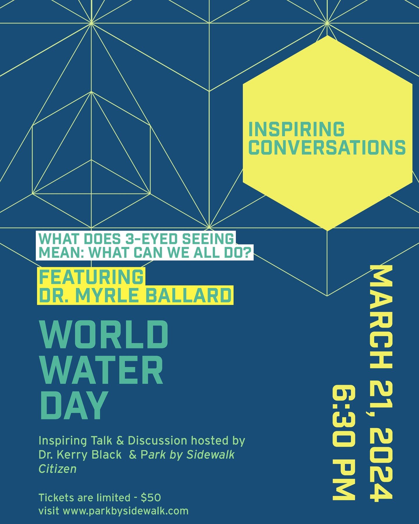 We are so excited to be partnering with Dr. Kerry Black, Canada Research Chair in the Department of Civil Engineering at the University of Calgary to present Inspiring Conversations - &ldquo;What does 3-eyed seeing mean: What can we all do&rdquo; wit