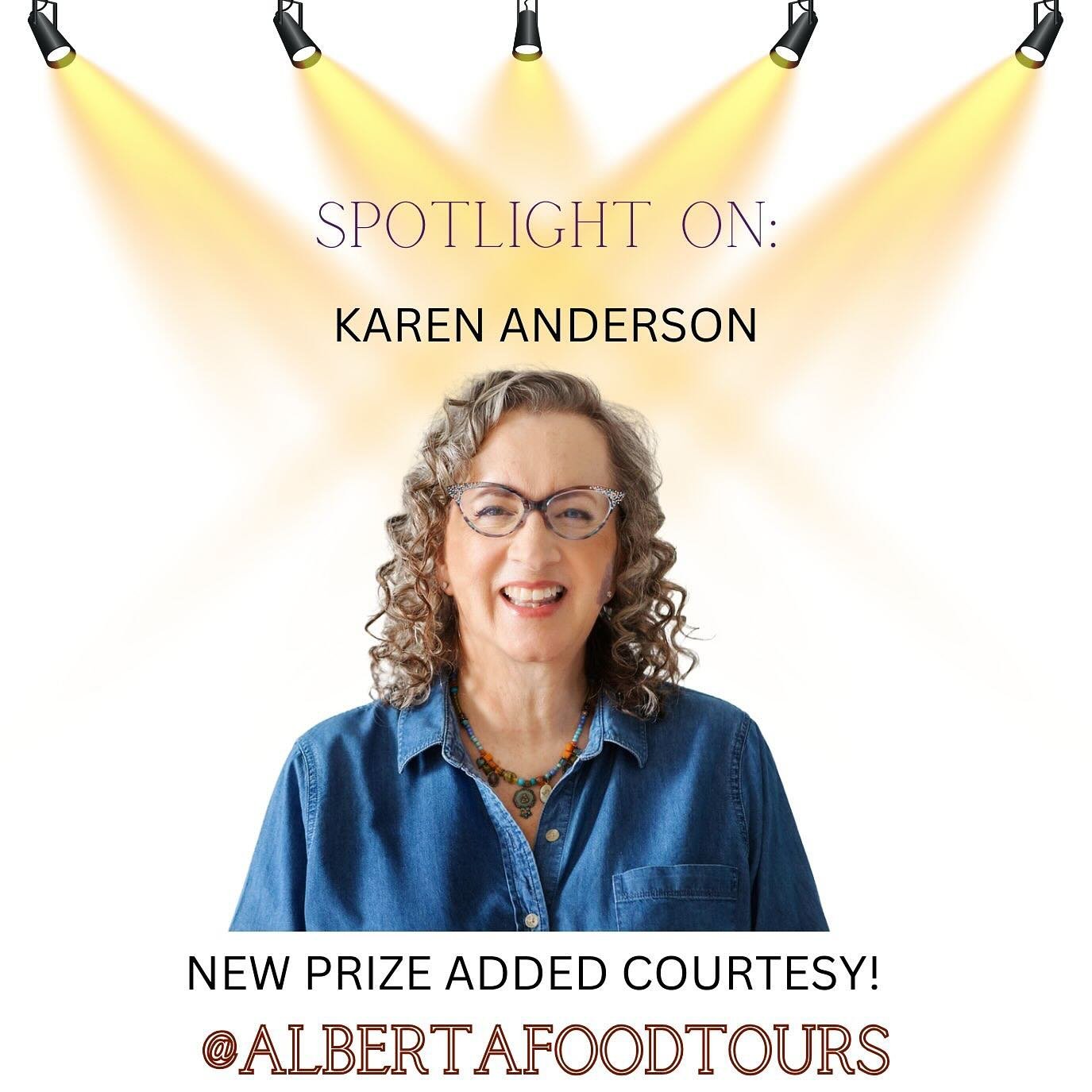 It&rsquo;s time for our next spotlight AND new prize announcement! Remember dining at Park gives you multiple chances to enter our fantastic local giveaway!
&mdash;&mdash;&mdash;-
Meet Karen Anderson, one of the most generous, humble and incredible w