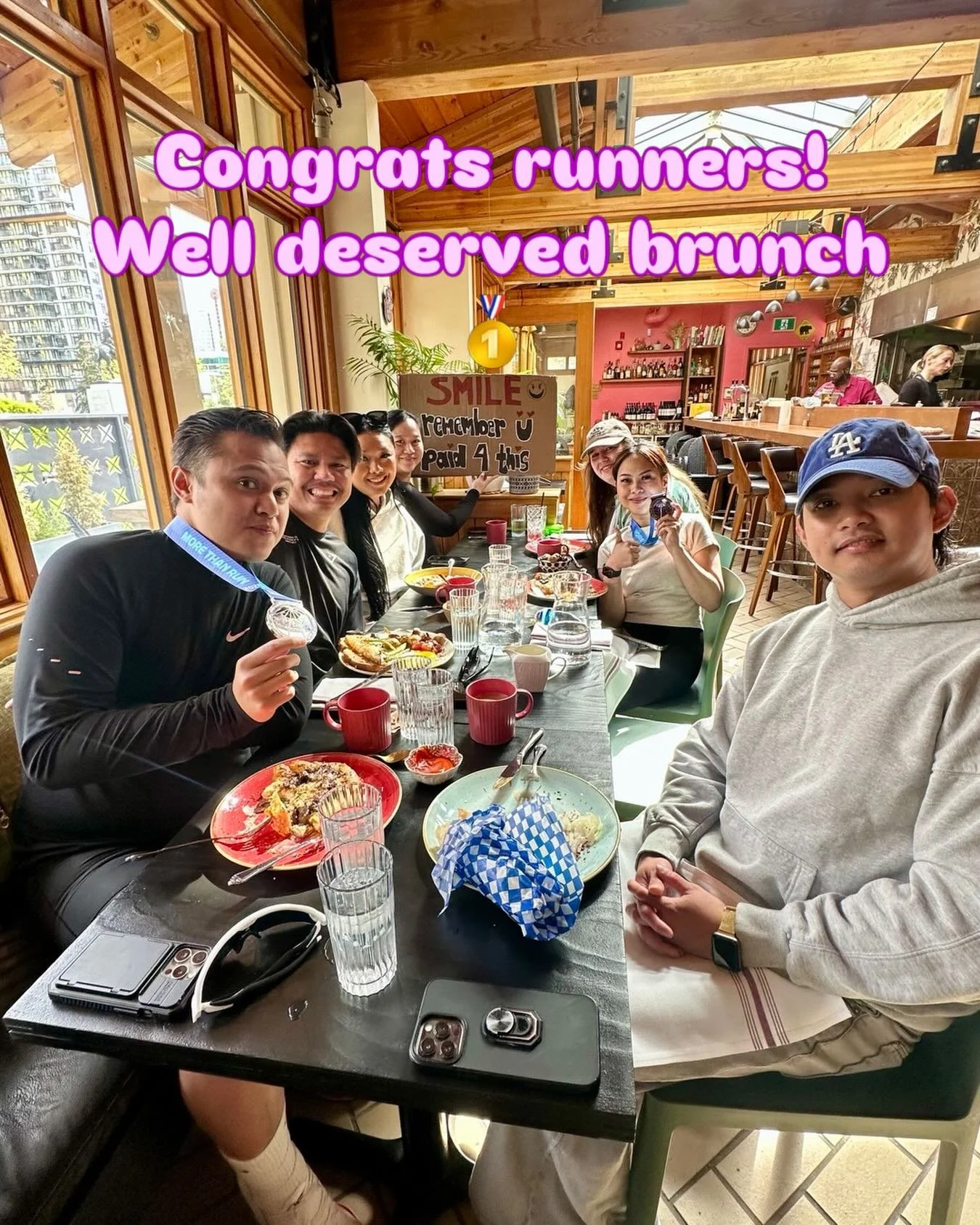 Nothing like a healthy brunch and kombucha to conclude a good run. Few spots left for dinner marathon celebration!!! 🥇🏃&zwj;♀️🏃&zwj;♂️