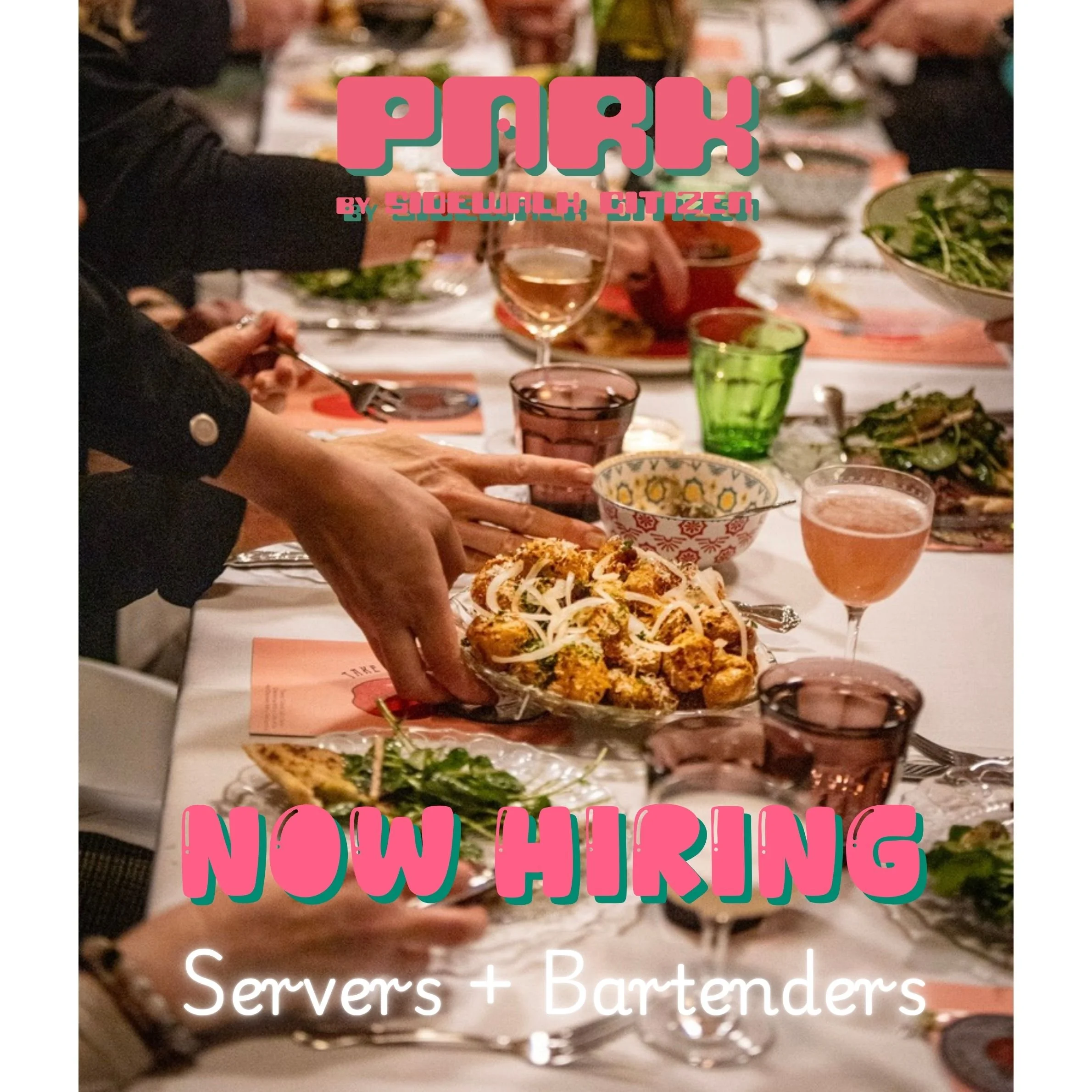 We're looking to add some new friends to our team! If you love great food, unique drinks, and creating memorable moments for guests - we want to hear from you! Previous service experience preferred. Email your resume to manager@sidewalkcitizenbakery.