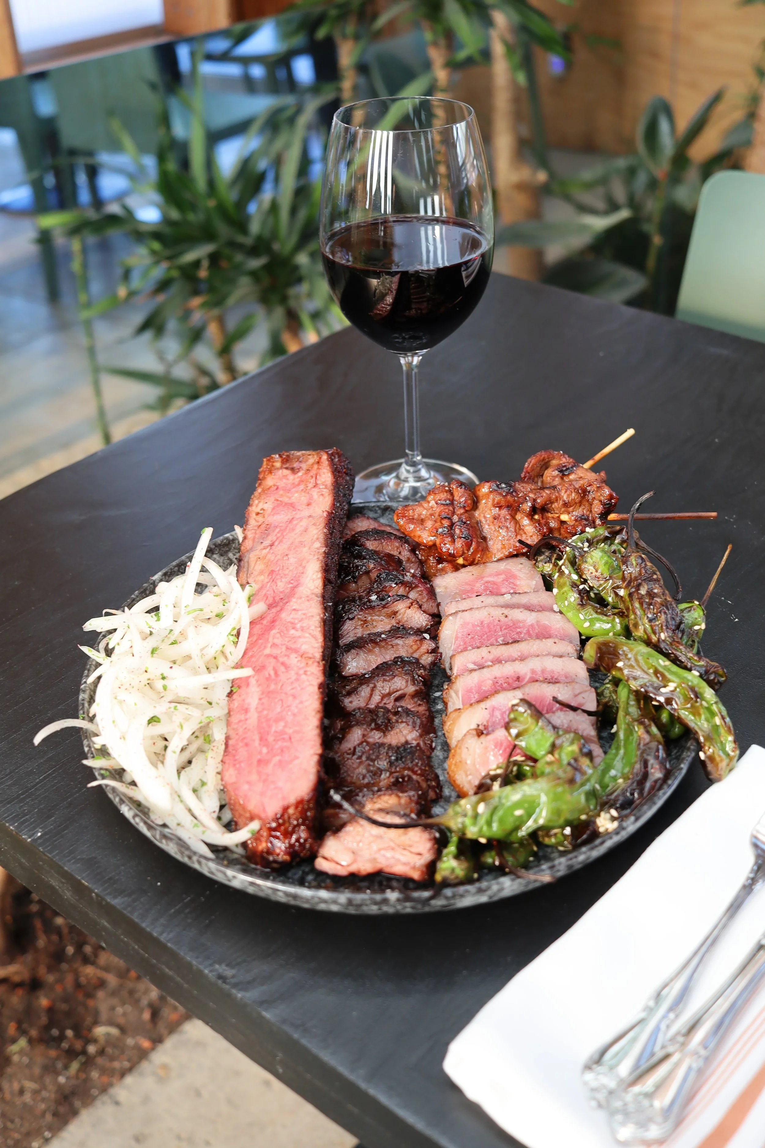 large dry - aged beef plate