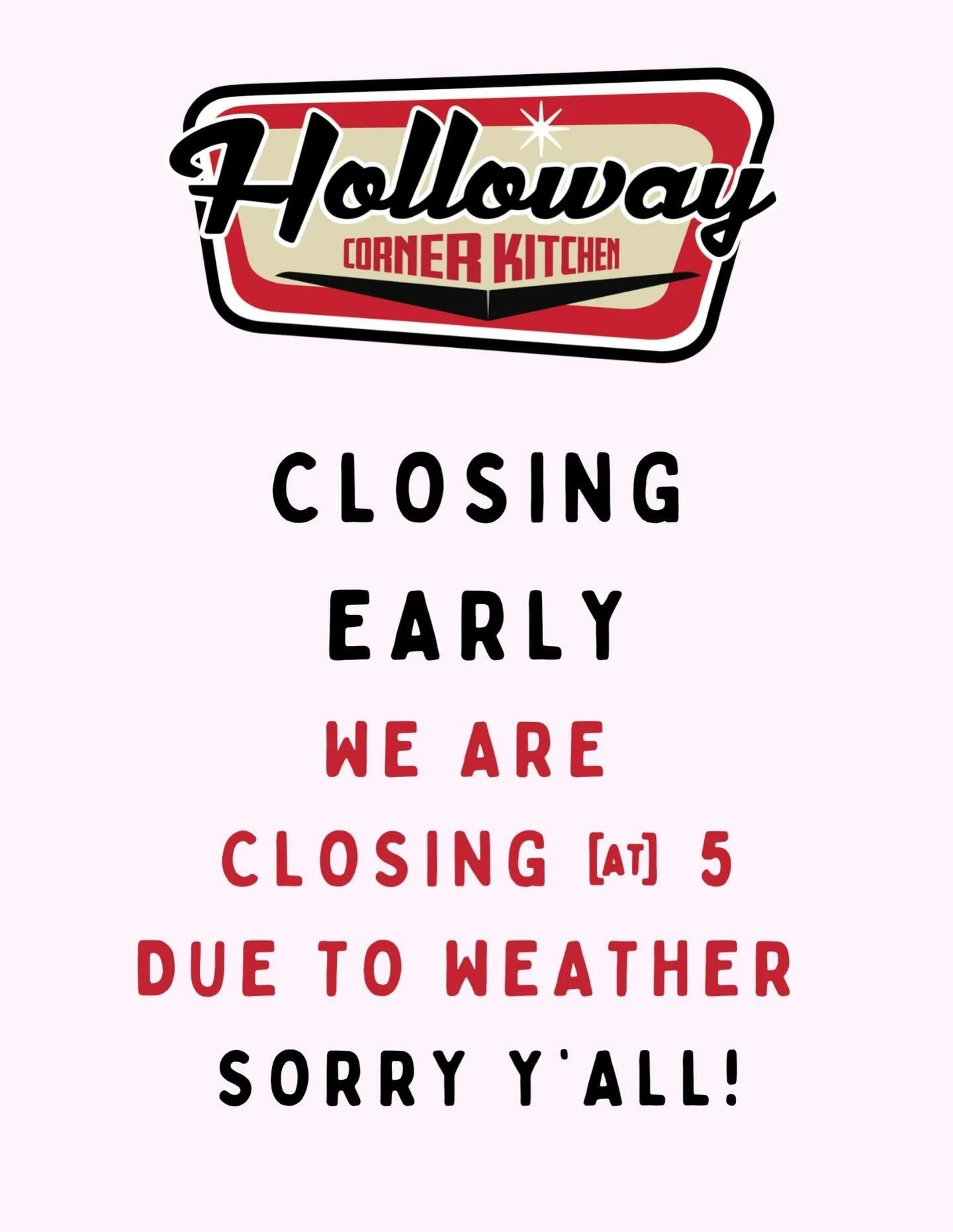 CLOSING EARLY AT 5pm SATURDAY:::It&rsquo;s coming down pretty good out Foscoe way, so we&rsquo;re outta here y&rsquo;all! STAY ALIVE ON 105, or wherever you&rsquo;re hunkered for the next several days. Lookout for your neighbors, STAY WARM and lend a
