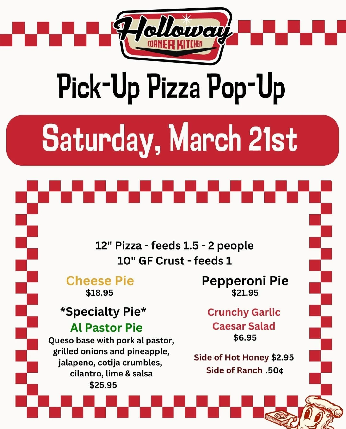 @hollowaycornerkitchen makes some of the best pizza in the High Country EVERY SATURDAY NIGHT!! Tonight&rsquo;s specialty AL PASTOR PIE is back by popular demand, so call us up and get on the list!! 
#hollowaycornerkitchen #pizza #boone #foscoe #banne