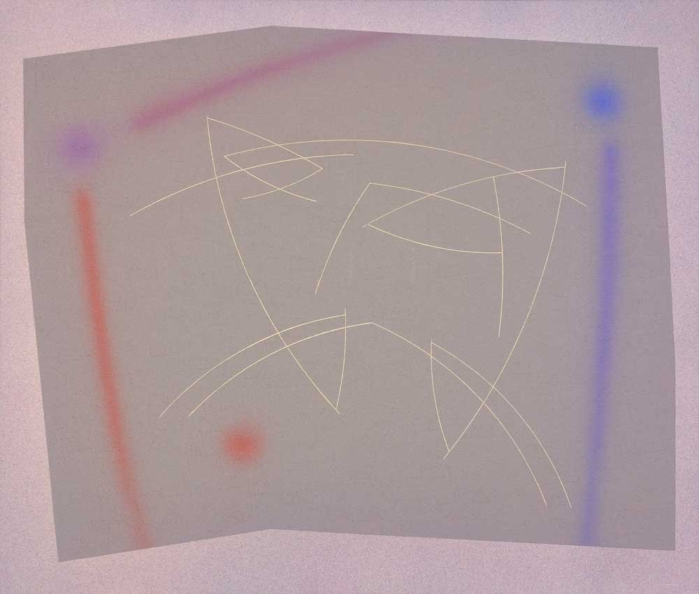 Oil No. 16, Pictographical Composition No. 6, 1946 by Raymond Jonson is for sale at Addison Rowe Gallery, Santa Fe, New Mexico 505-982-1533