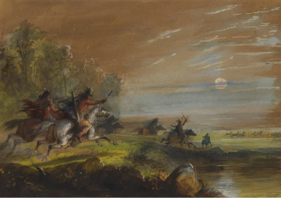 Hunting Elk by Moonlight