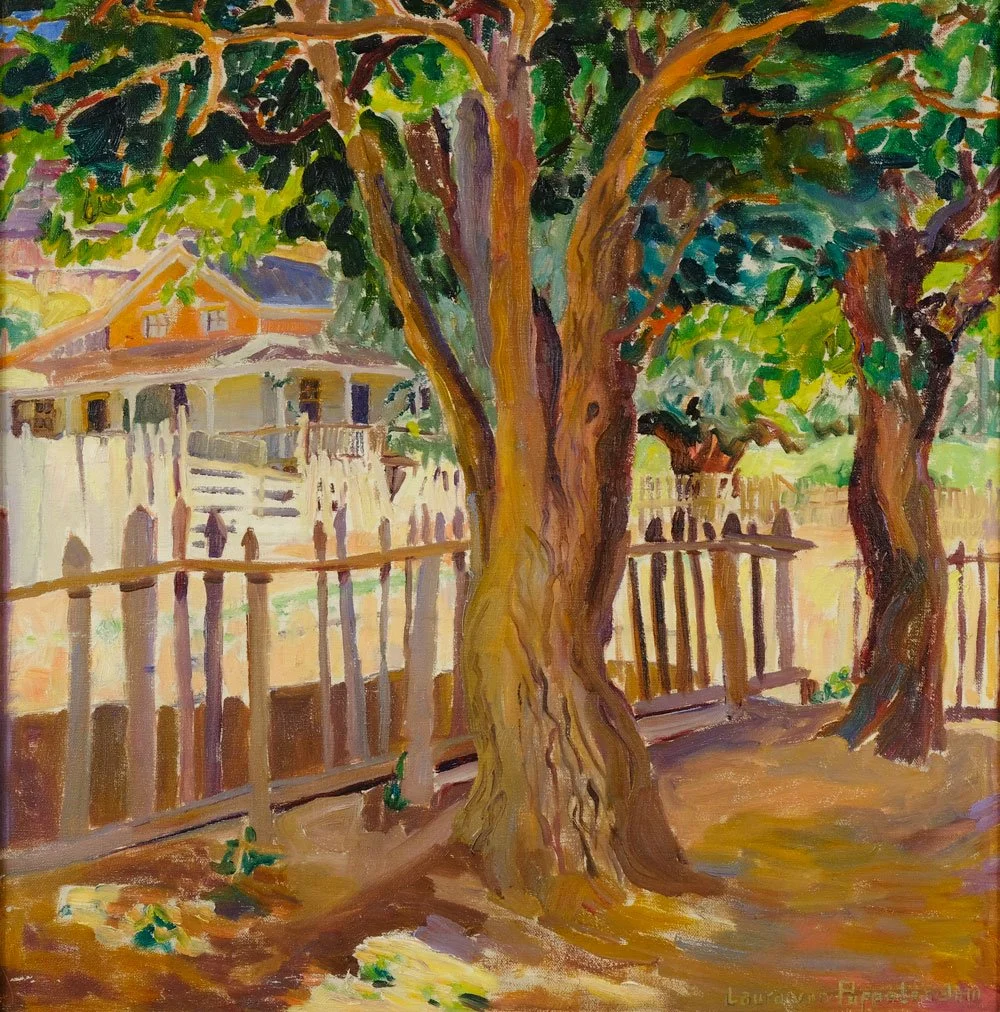 Two Large Trees by Laura Van Pappelendam is art for sale at Addison Rowe Gallery, 505-982-1533