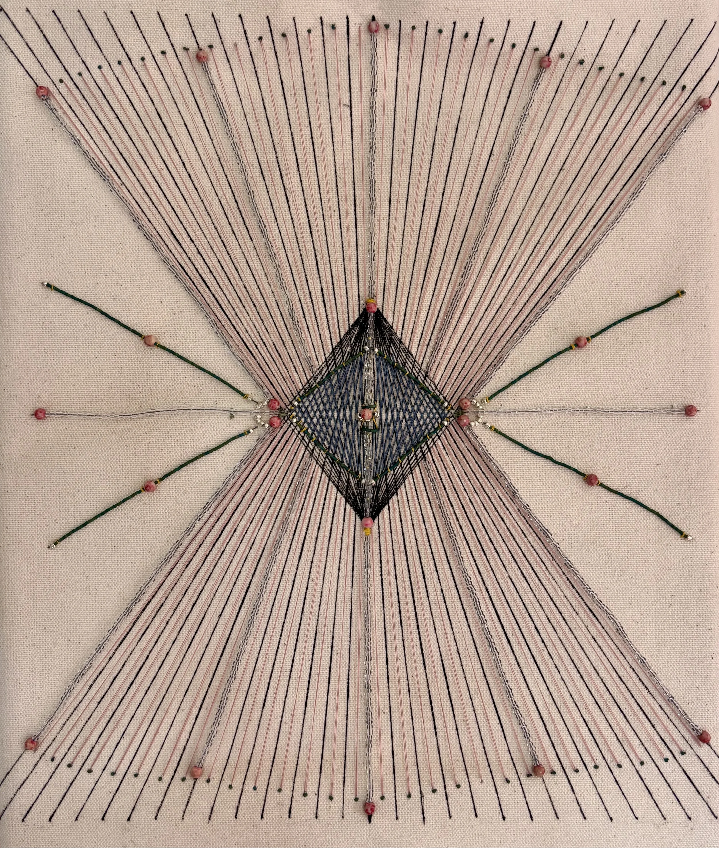 Totem for a Little Girl - Assemblage on canvas over panel, 14 x 11", 2026