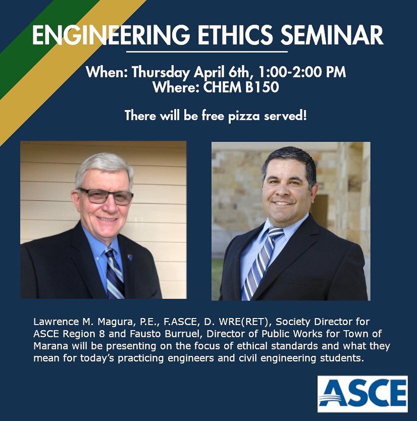 Please join us at the ethics seminar tomorrow at CHEM B150. There will be pizza and raffle prizes. 😁