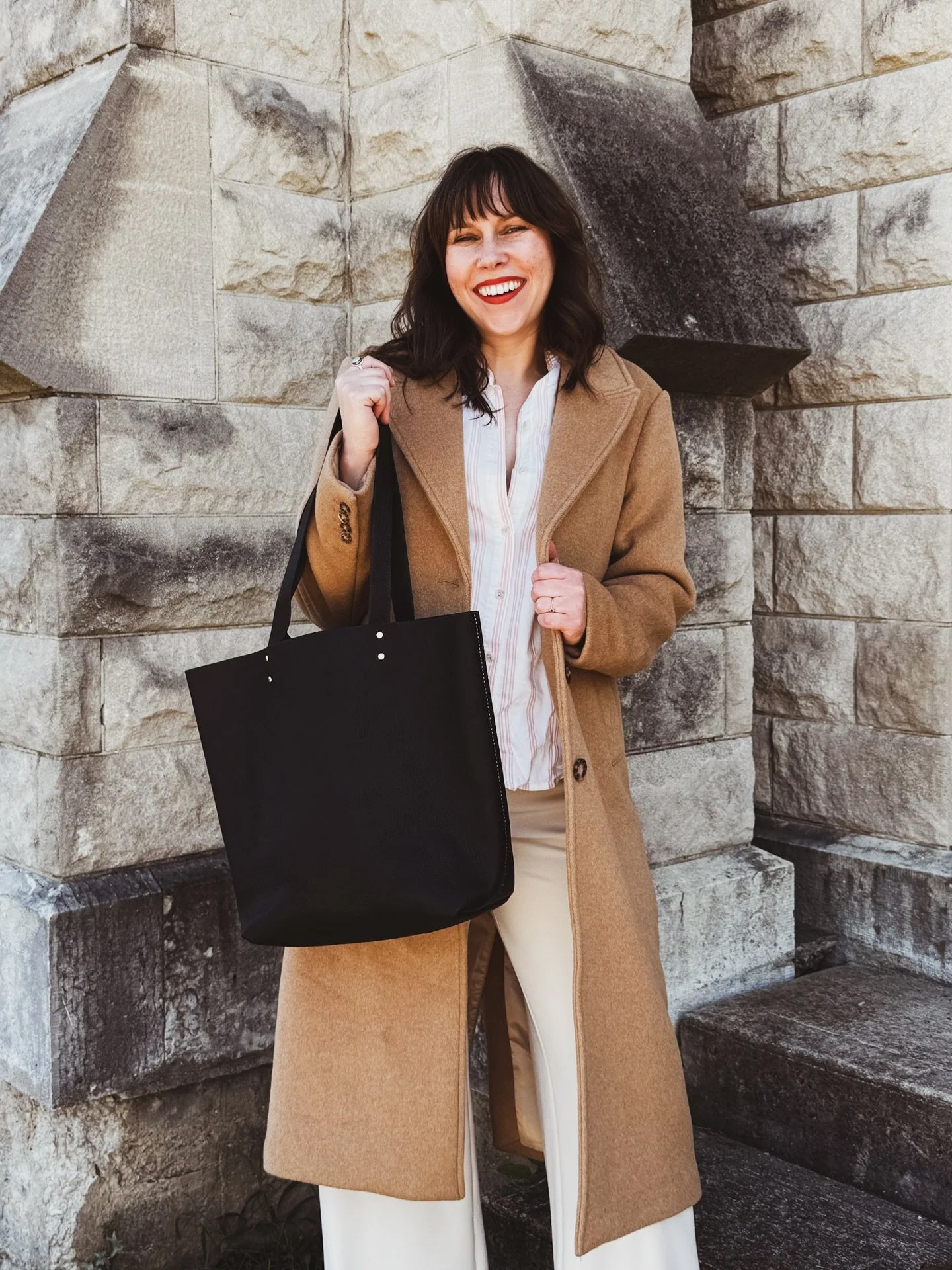 Big coats call for even bigger bags.

Hallie Tote in Grizzly Black - $360