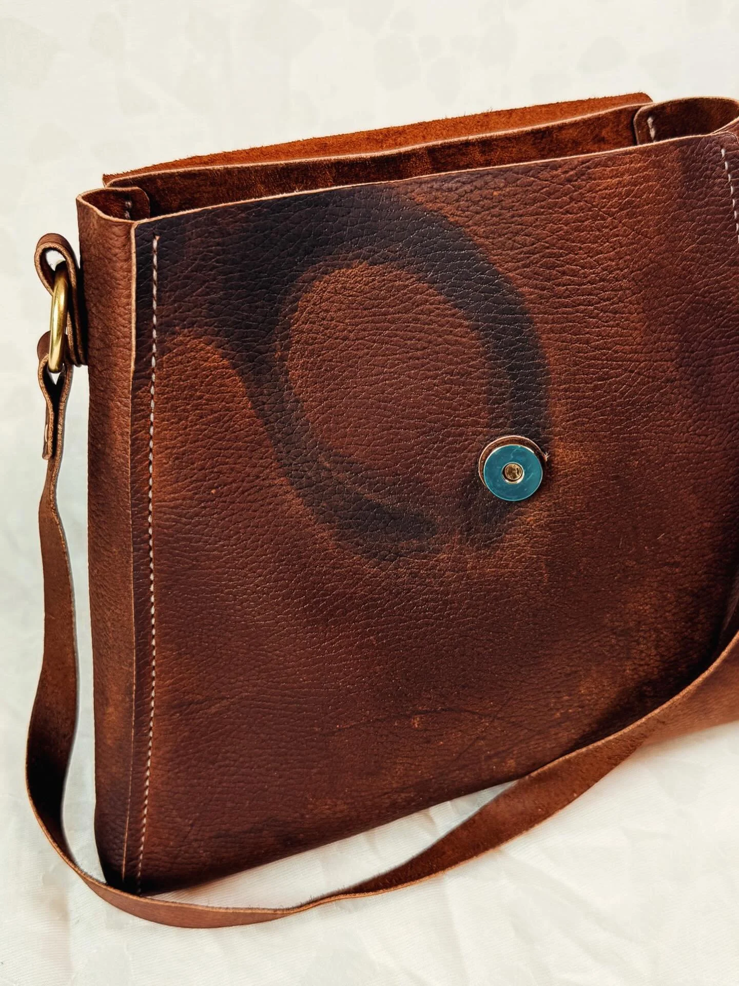 Certainly one of a kind with markings like this.

Dame in Denali
$250
Available online 4/3/26 @ 6pm
WWW.MIDDLEYAKLEATHERCO.COM