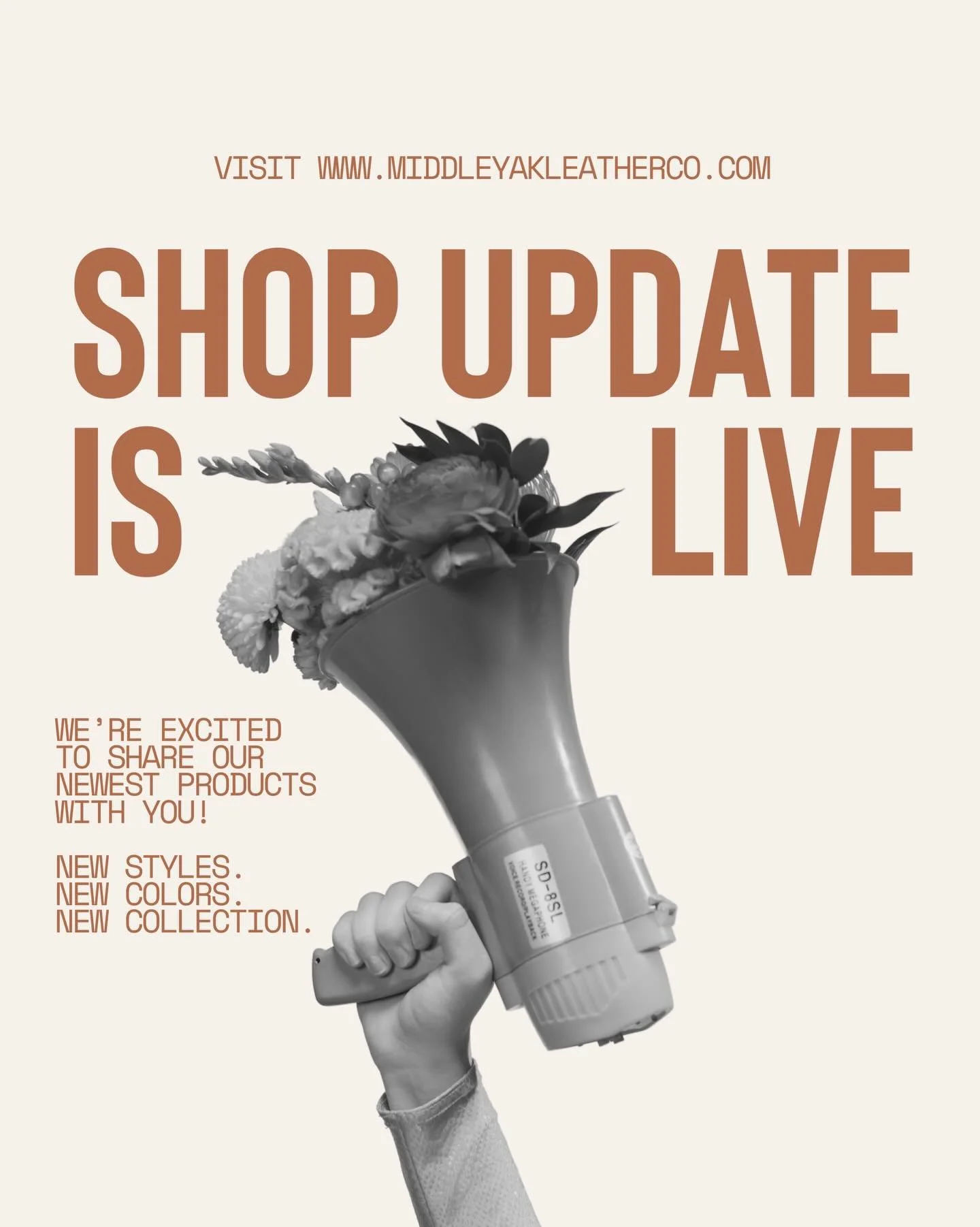 It&rsquo;s here! Shop the drop at www.middleyakleatherco.com