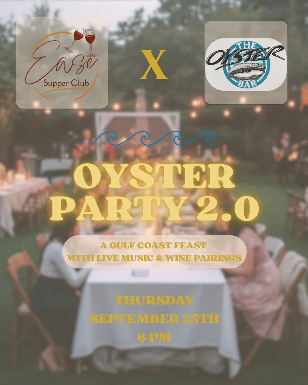 We&rsquo;re doing it again. Oysters, wine, live music, and that unmistakable Ease feeling with the collab you love: Ease Supper Club x  The Oyster Bar &mdash; this time with a menu inspired by the warm, briny flavors of the Florida Gulf Coast.

Join 