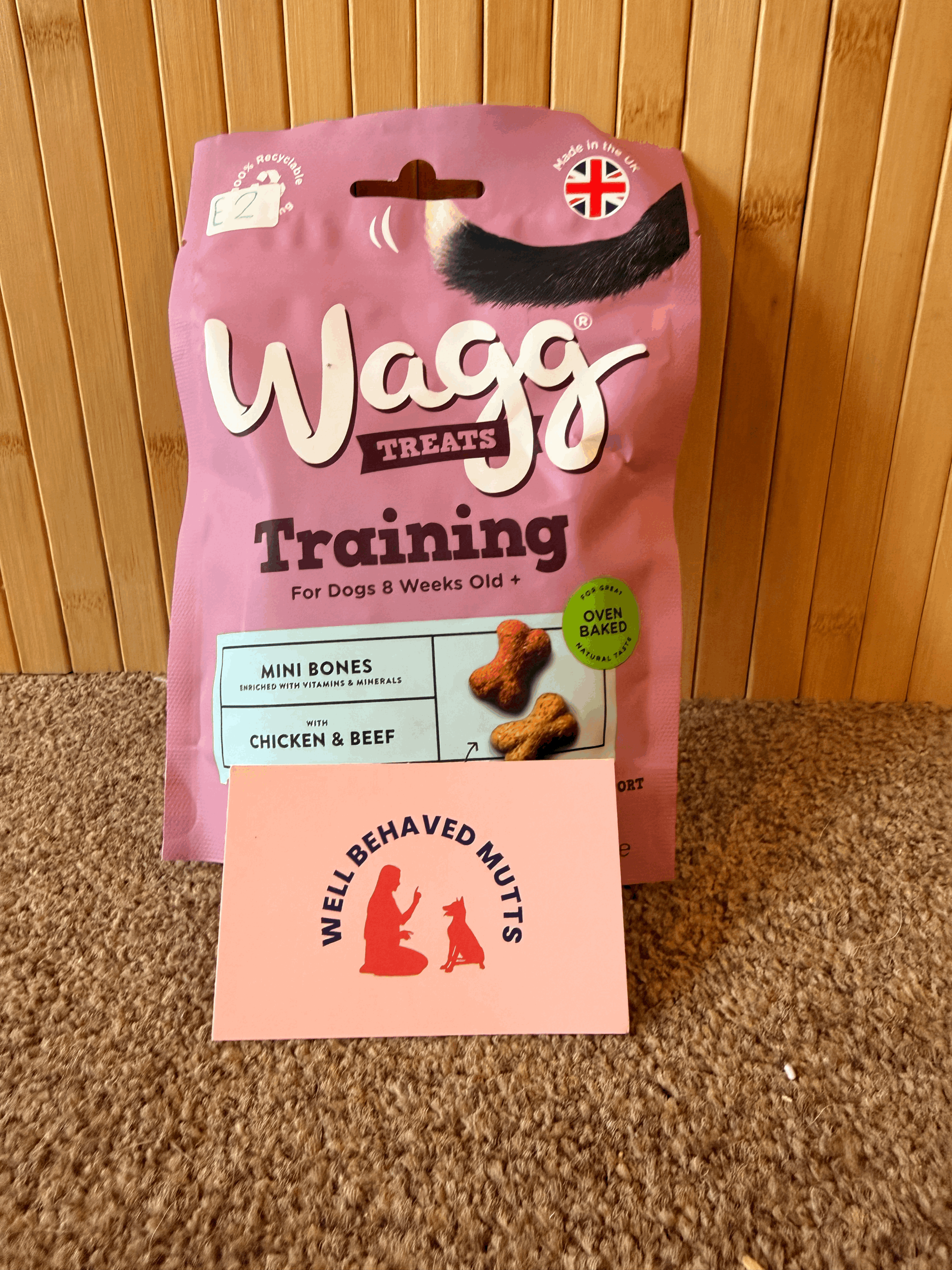 Wagg Training Treats – Chicken & Beef Mini Bones, 125g