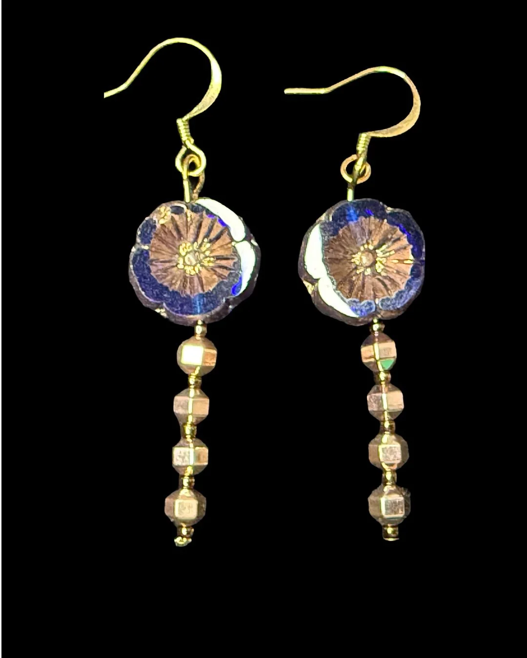 Czech Flower Earrings
