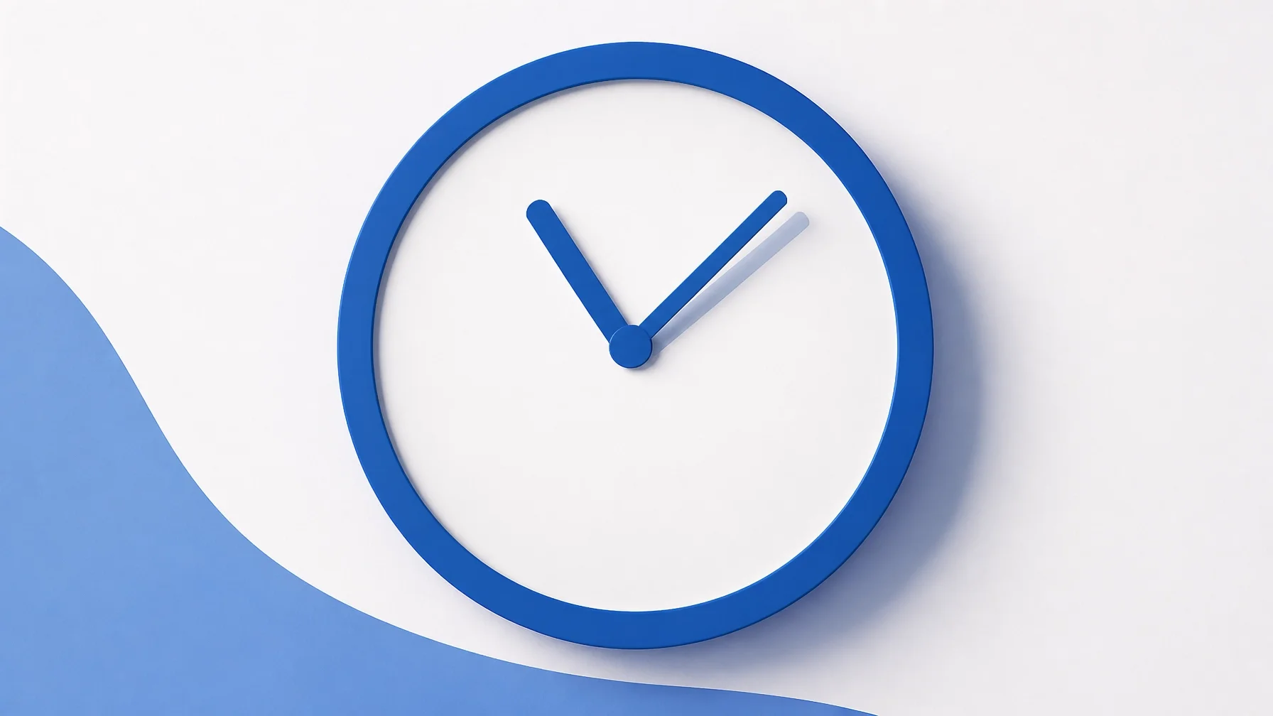Minimalist clock illustration representing accurate time tracking.