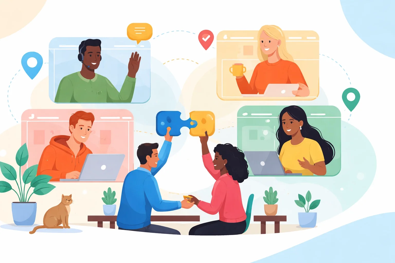 Building Team Cohesion With Scattered Crews