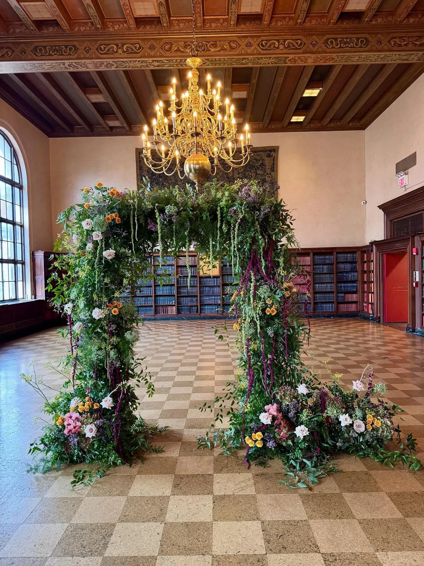 ✨We had so much fun creating this whimsical arch for A &amp; T at the stunning @nyamnyc ✨