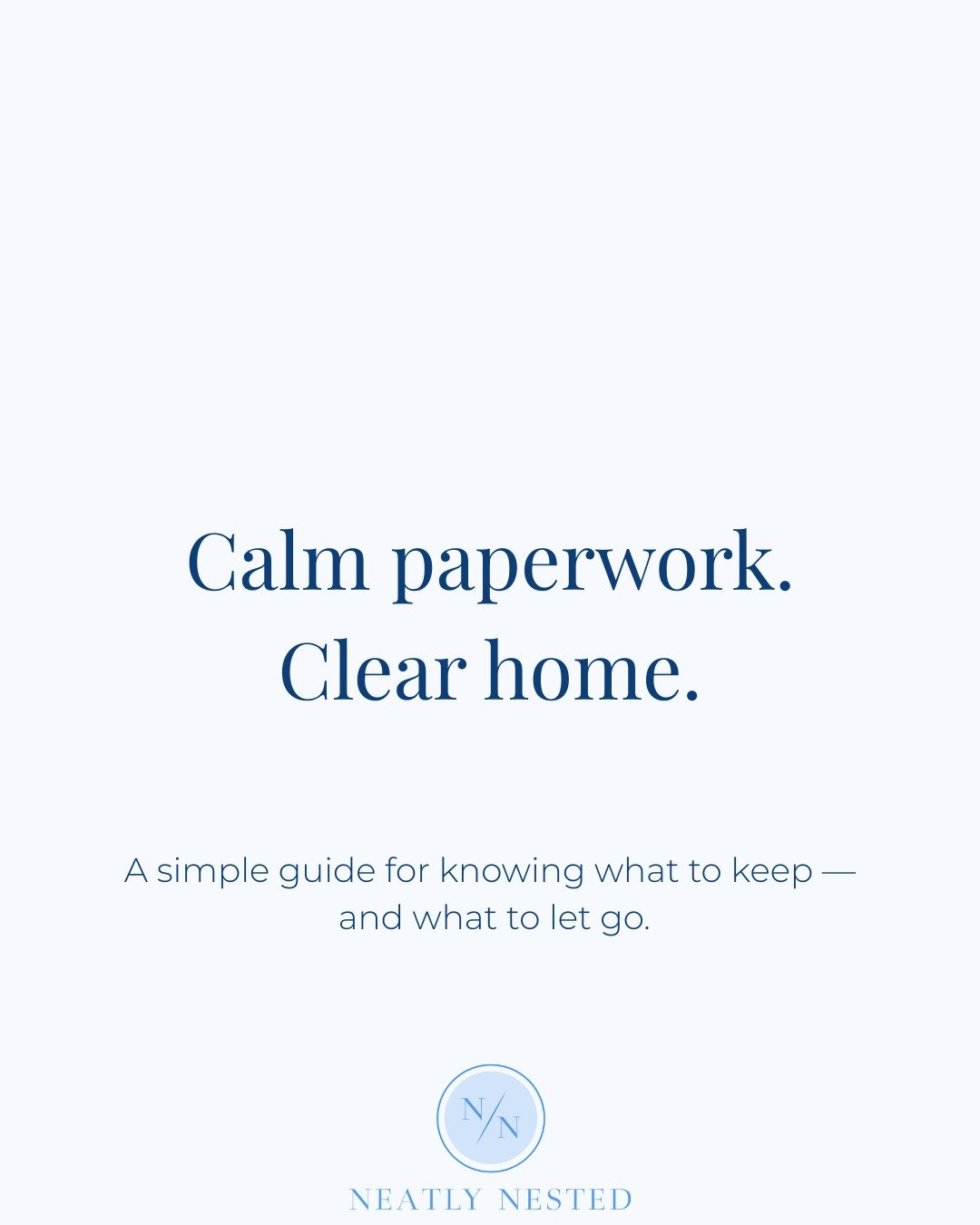 If paperwork has been lingering in the background of your home &mdash; this is your starting point.

Most of us don&rsquo;t struggle with paperwork because we&rsquo;re disorganized.
We struggle because no one ever taught us clear, trustworthy rules.
