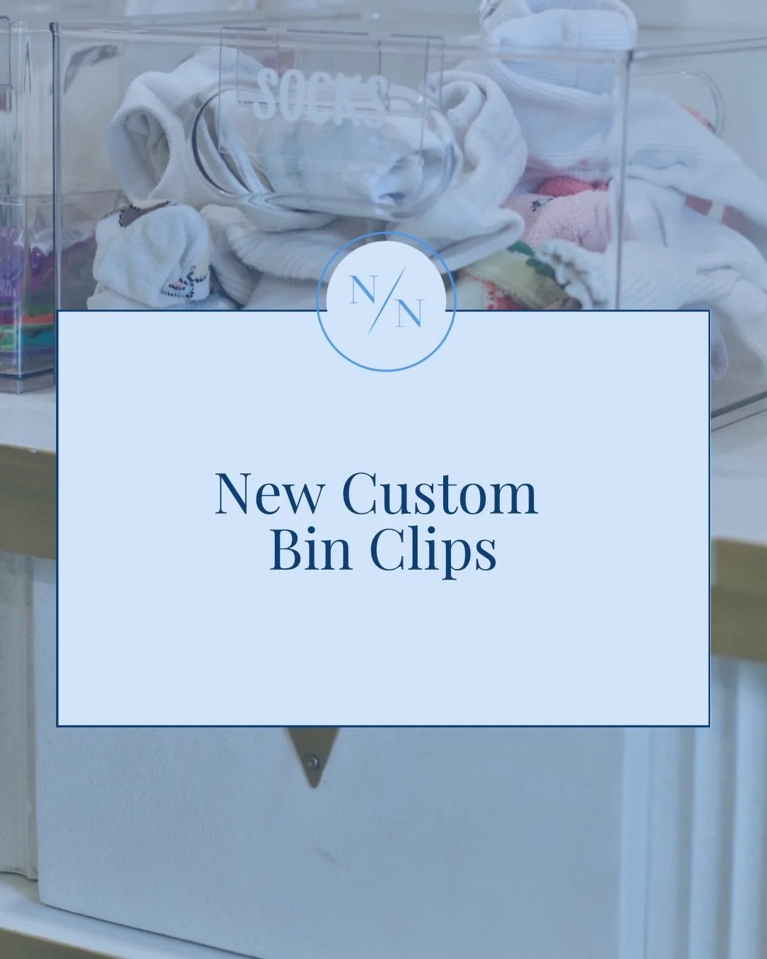 We&rsquo;ve got every detail - down to the contents inside the bin - covered with these bin clips. Choose from 4 different materials and your choice of font and color. 

Perfect for kitchens &amp; pantries, closets, playrooms, linen closets, bathroom