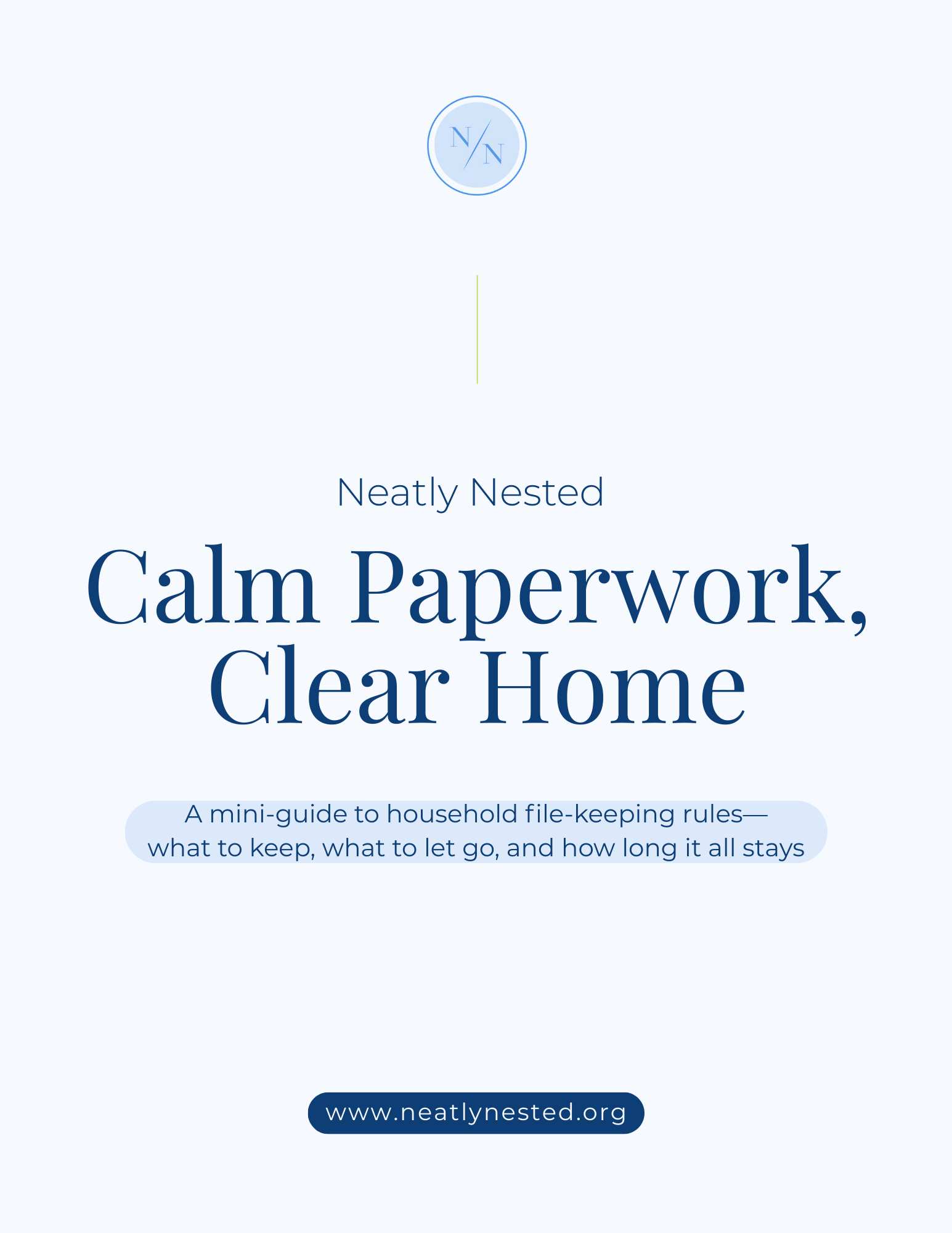 Calm Paperwork, Clear Home