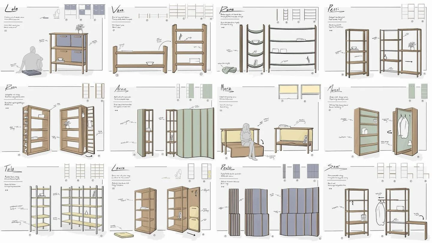 Overview of some concept boards for my senior thesis.