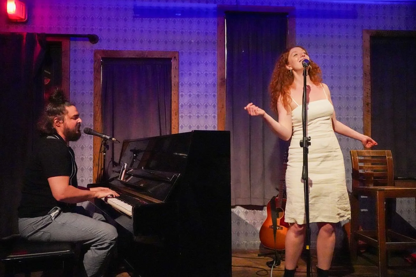 Our Bergman &amp; Bloustein show last week at @threesbrewing was magical! Thanks to all who came out and lol&rsquo;d at our songs, you made our RETURN To the STAGE very MEANINGFUL. Thanks to @marketetcetera for a lovely opening set and @escumelo for 