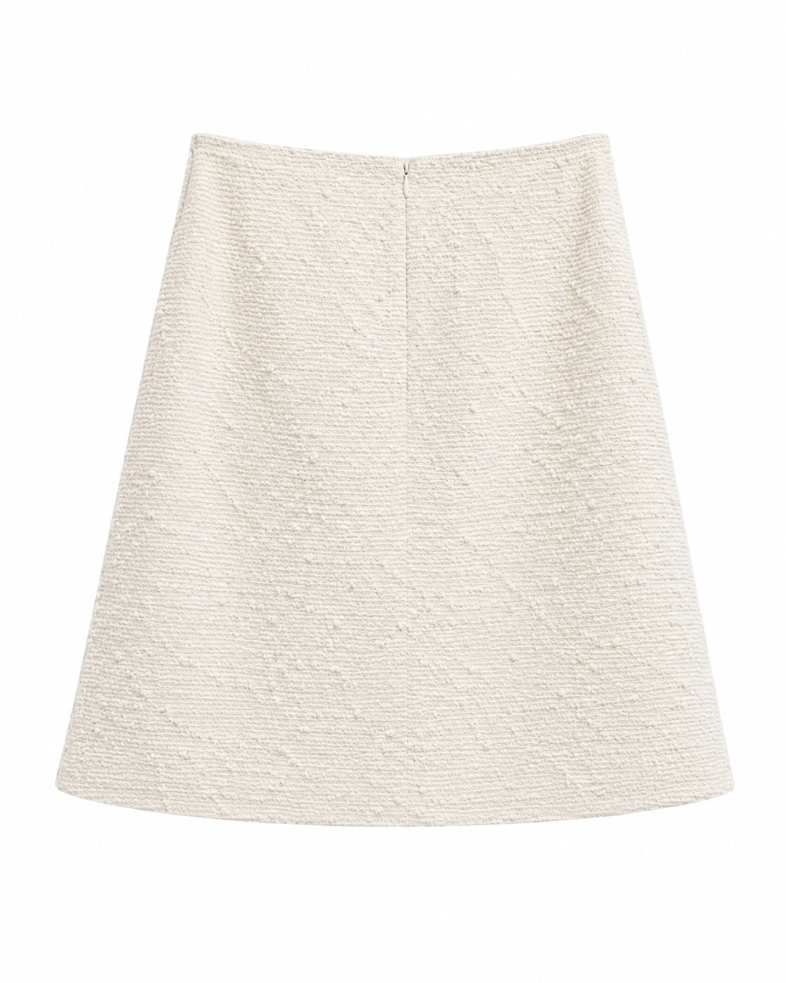 Chanel Cruise 2004 bouclé skirt — back view with center seam