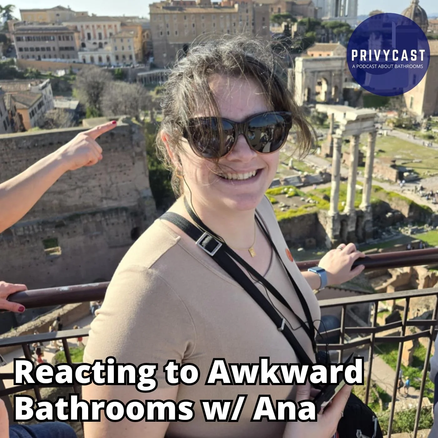 Ana and Hunter React to Awkward Bathrooms