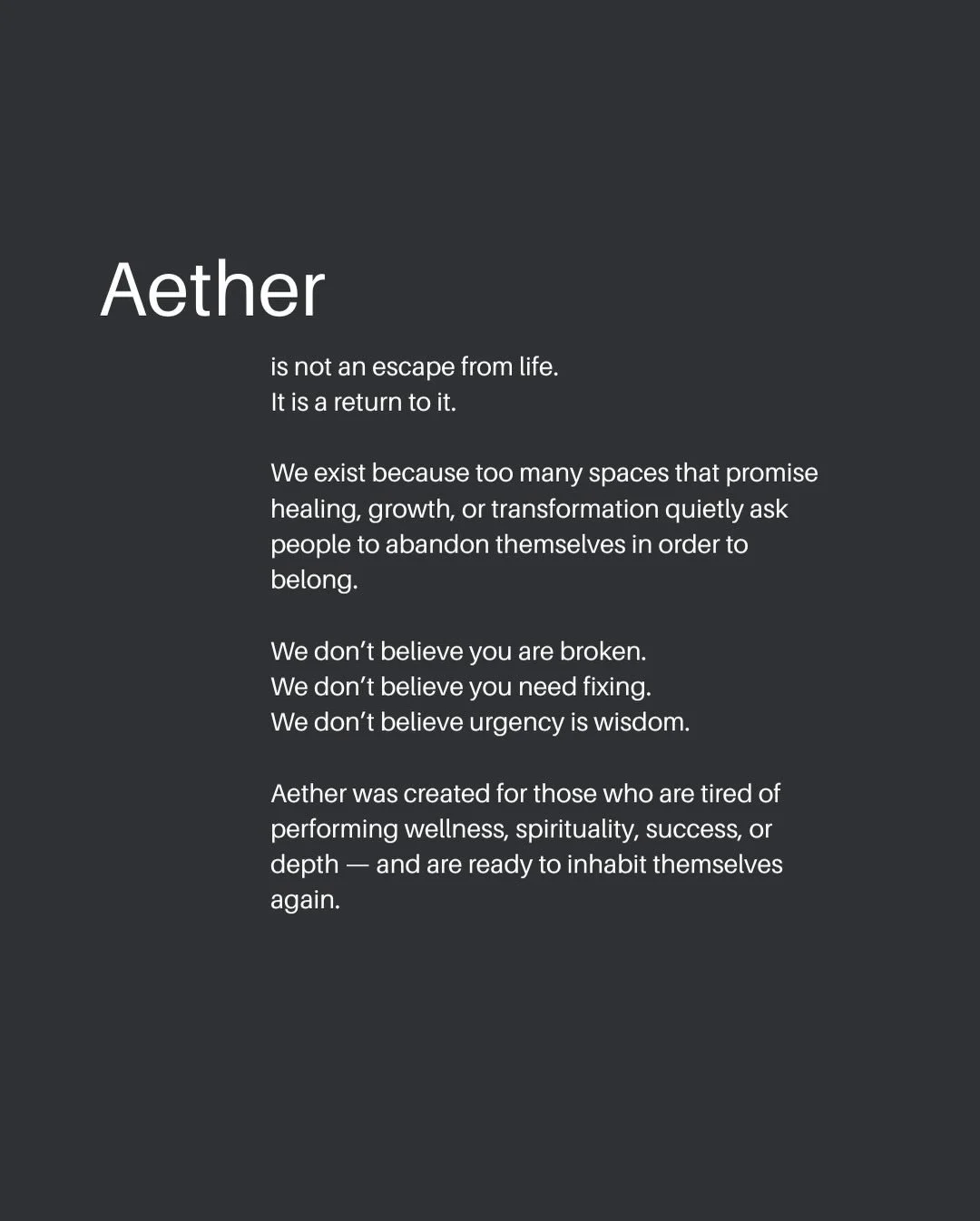 I&rsquo;ve been in the wellness world long enough to notice something uncomfortable.
 
The wellness industry is&hellip; unwell.

We&rsquo;ve turned &ldquo;wellness&rdquo; into another thing to do.
Another list to complete.
Another identity to perform