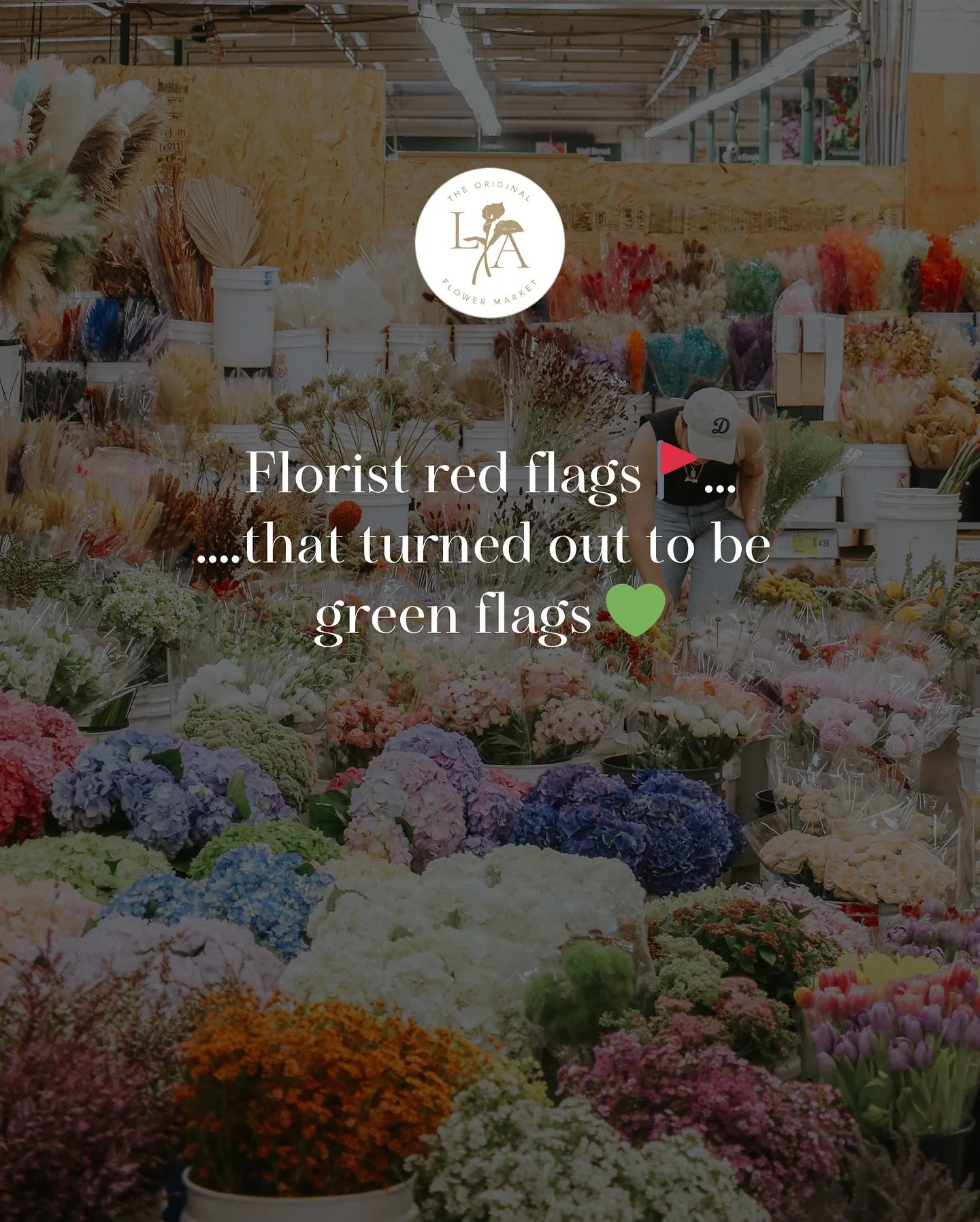 Thought these were 🚩 red flags&hellip; but nope,  they were 💚 green flags all along! 

Florists aren&rsquo;t just selling flowers,  they&rsquo;re up at 5 AM processing stems, battling the weather, and making sure every single bloom is picture-perfe