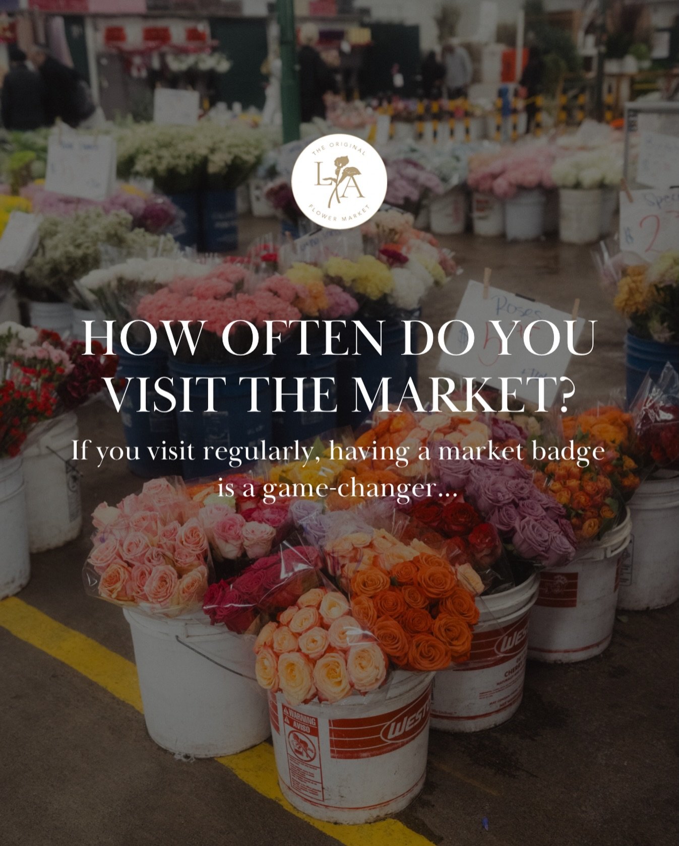 How often do you visit the market, twice a week? Three times? Or maybe every day?

If you visit regularly, having a market badge is a game-changer. It can save you money, give you faster access to vendors, and make your Mother&rsquo;s Day and spring 