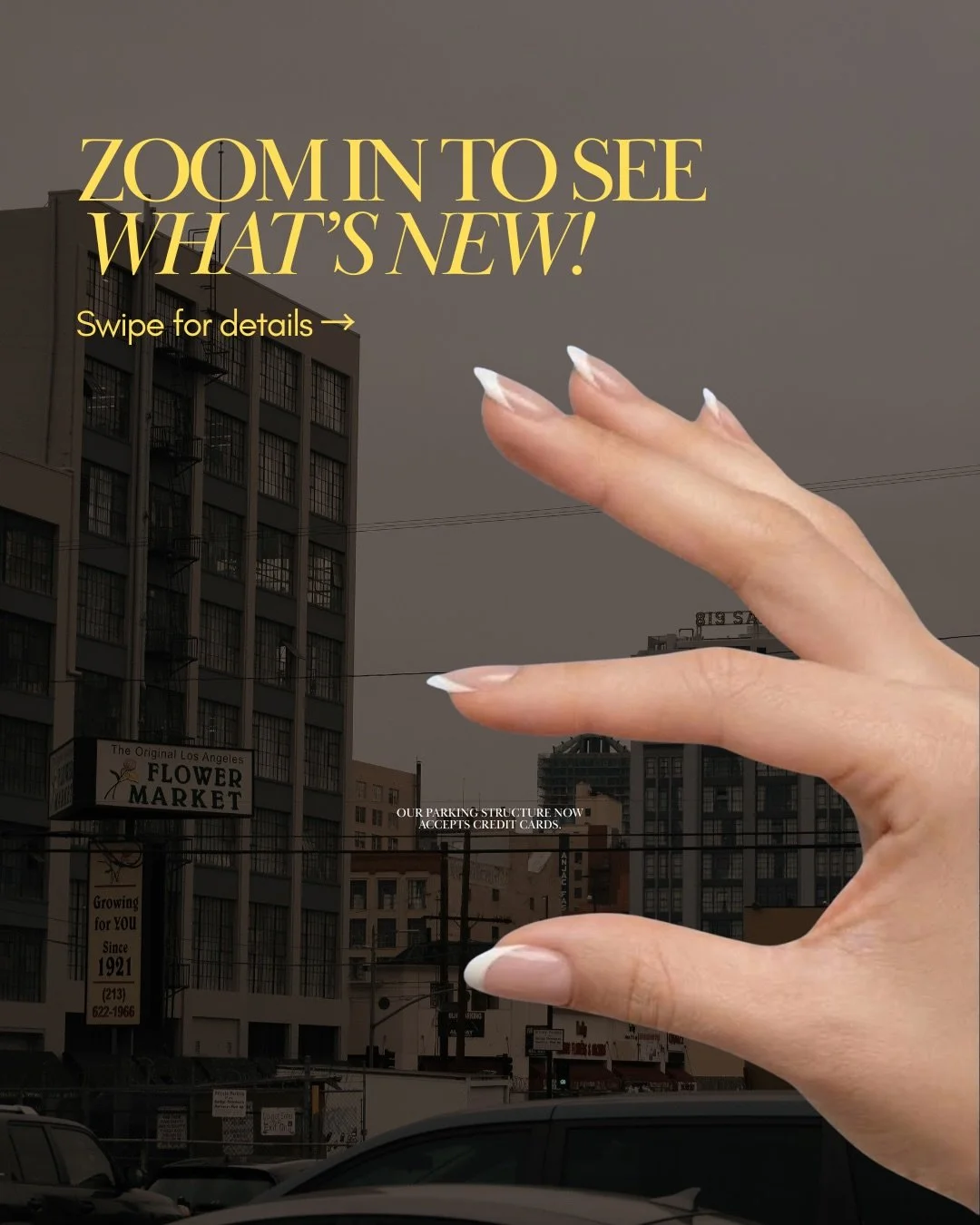 👀 We have something to tell you.
Zoom in. Swipe through. You&rsquo;ll see it. 💳

Parking at the Market now accepts credit cards. Tap, swipe, or insert,  same parking rates, no new fees. Cash still works too.

Just in time for Mother&rsquo;s Day wee