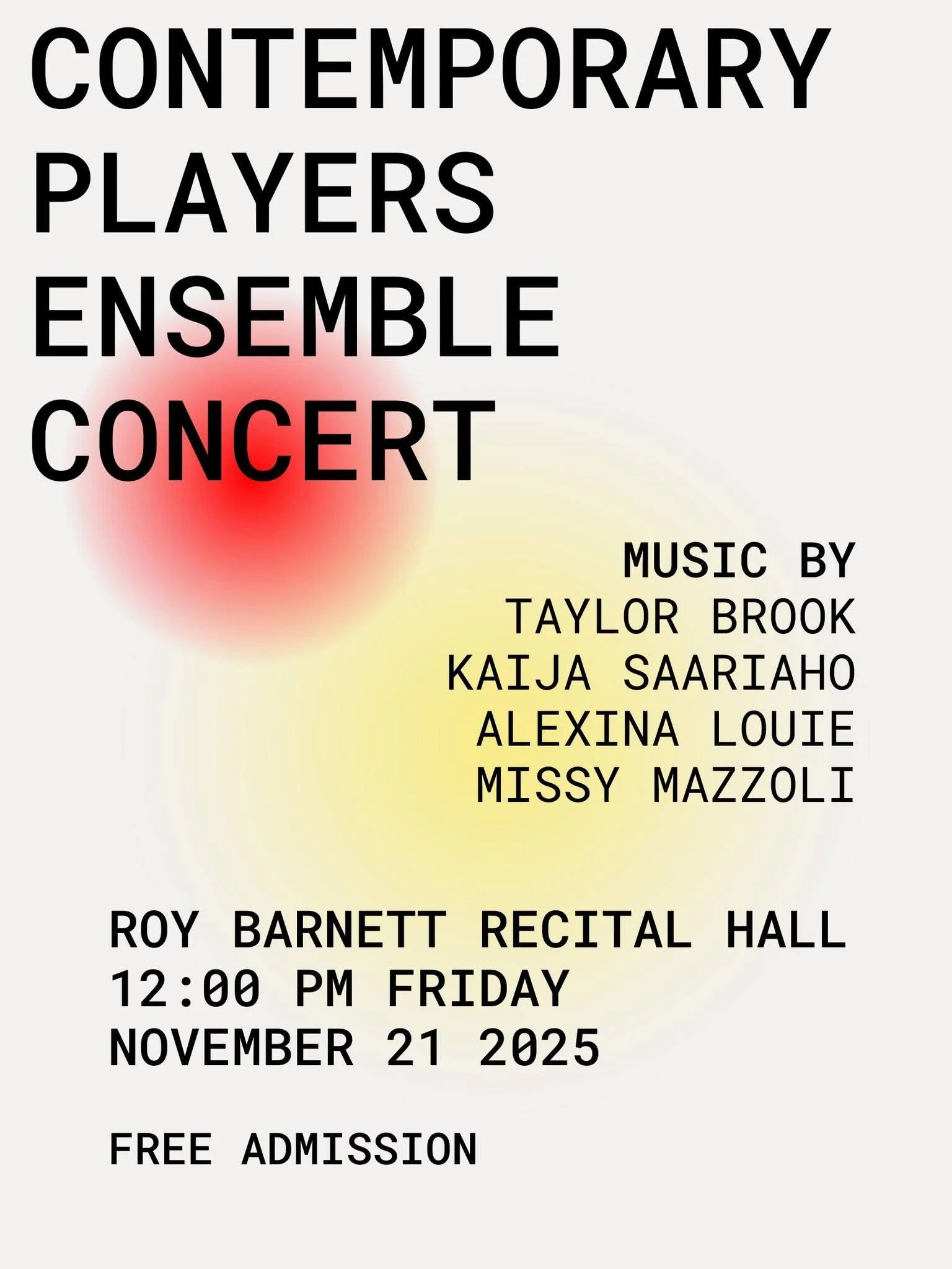 UBC Contemporary Players @ Barnett Recital Hall