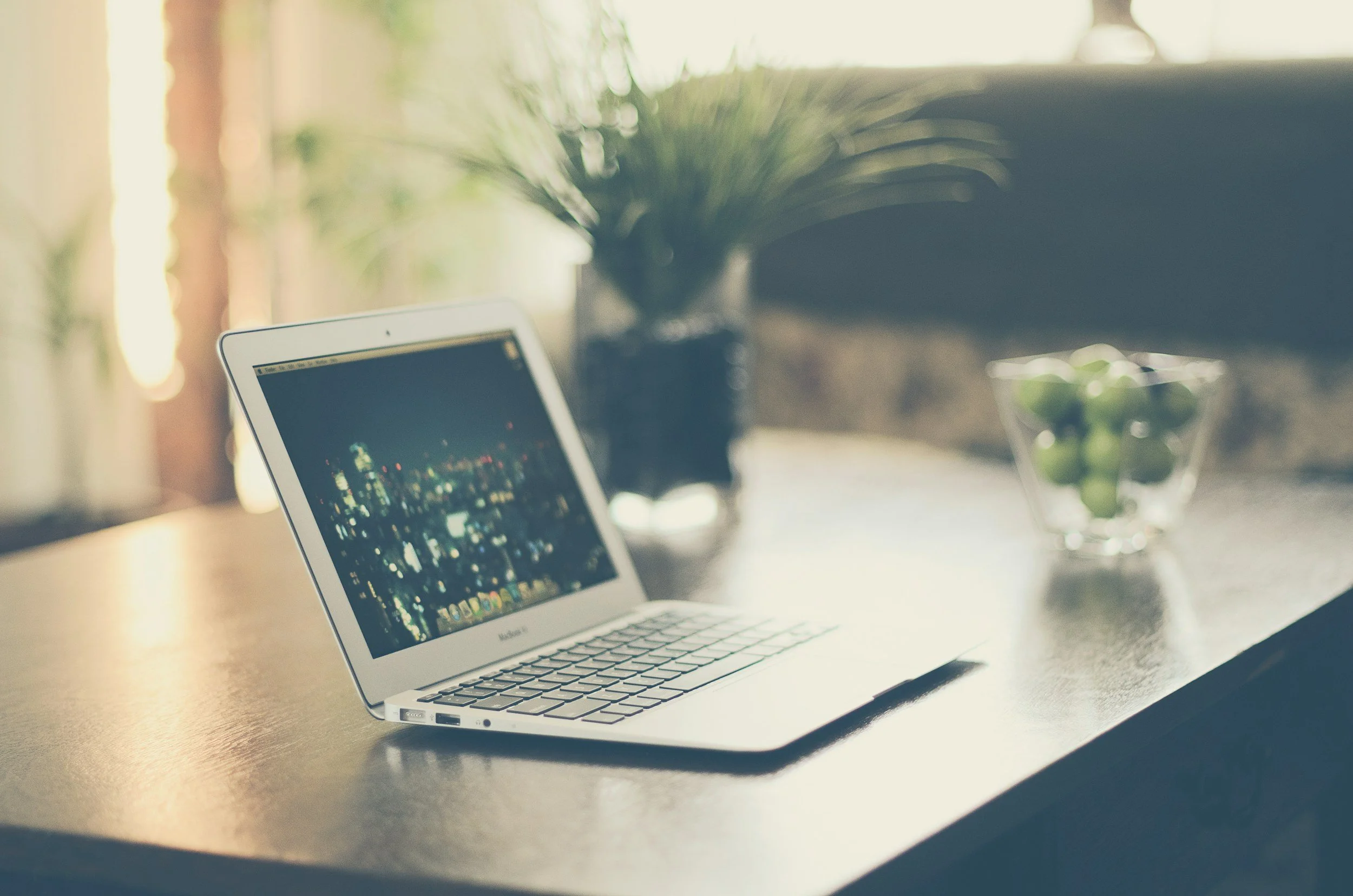computer on a desk | Squarespace web designer