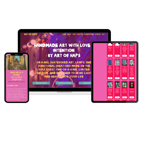 Art of Haps | Website Design