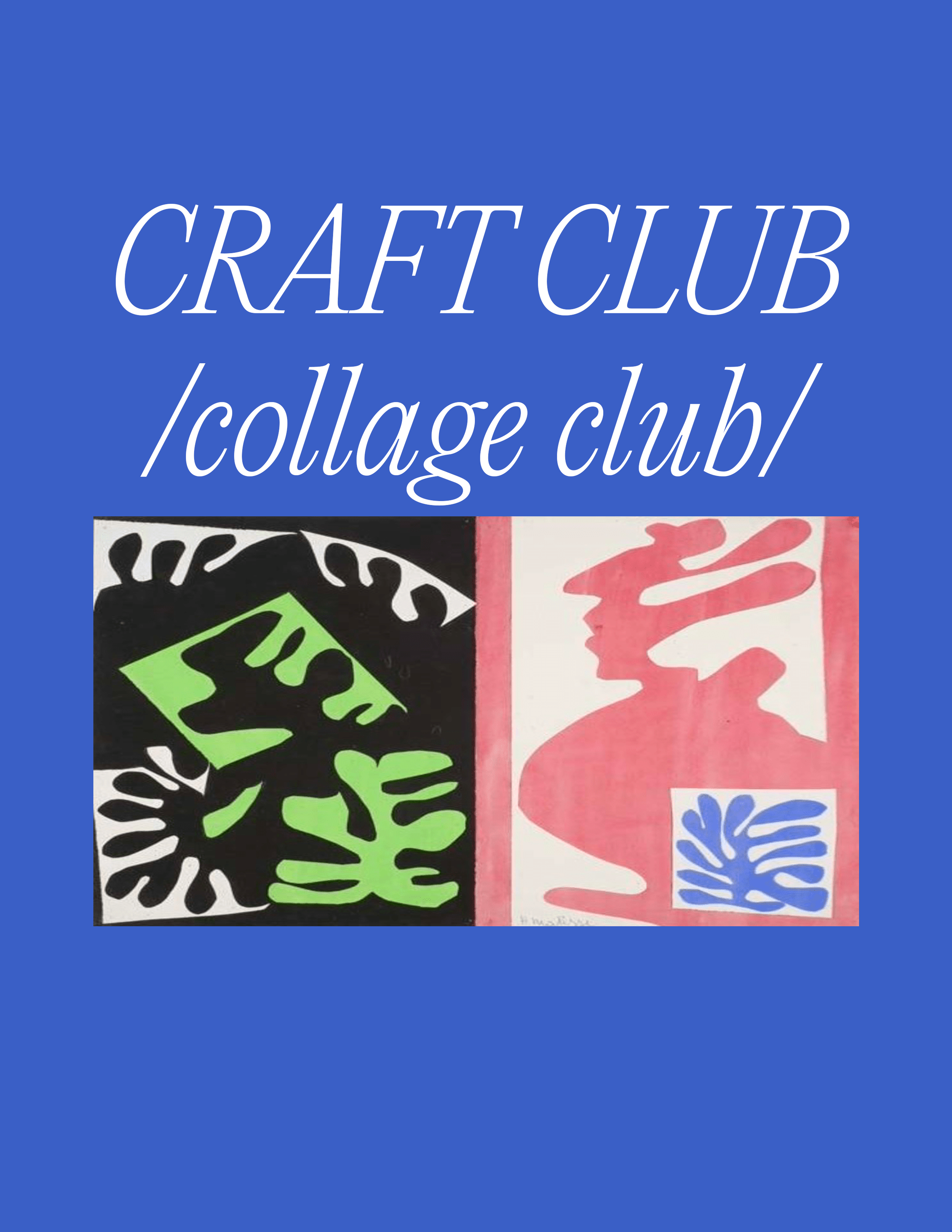 Craft Club + Sign Painting led by Miguel Gutierrez