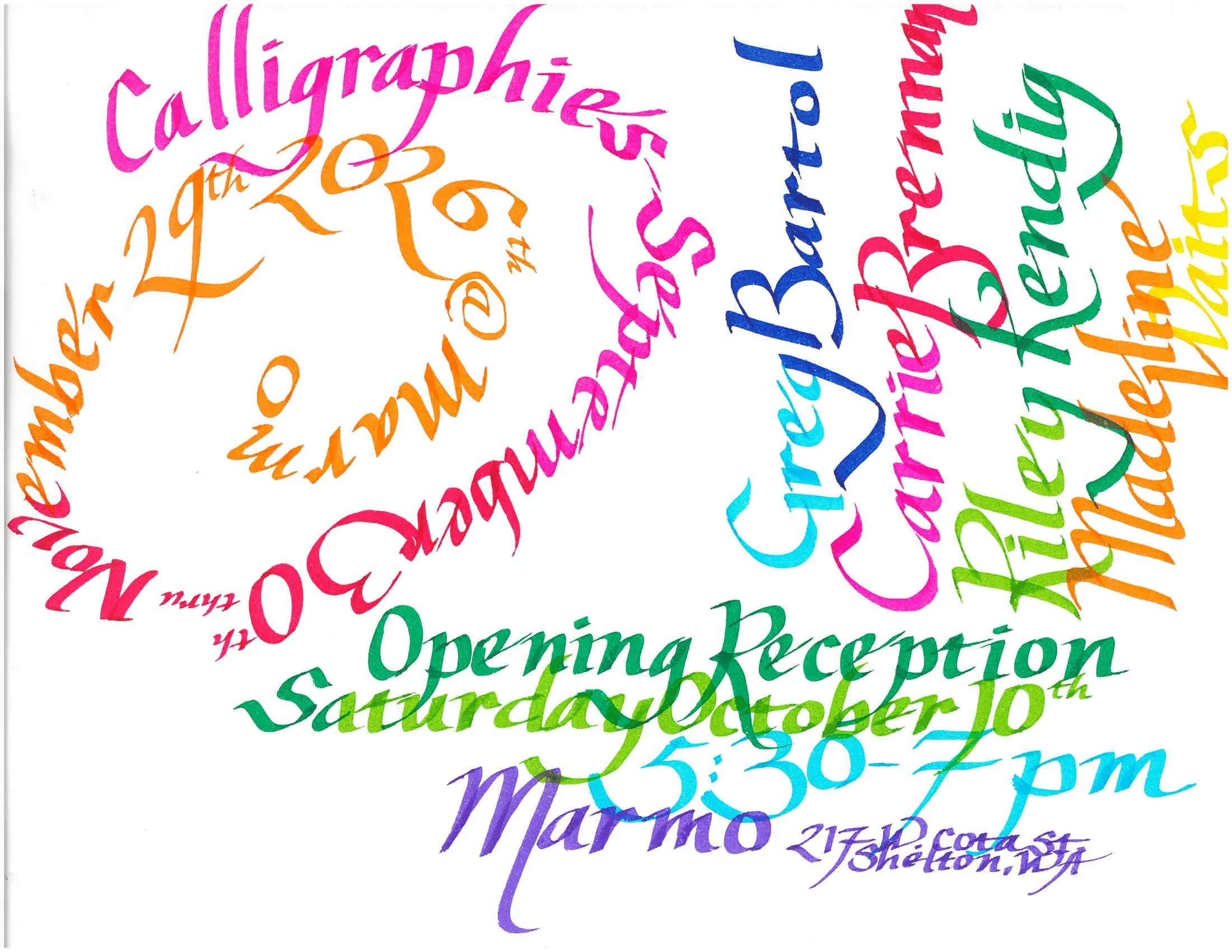 CALLIGRAPHIES Exhibition Opening